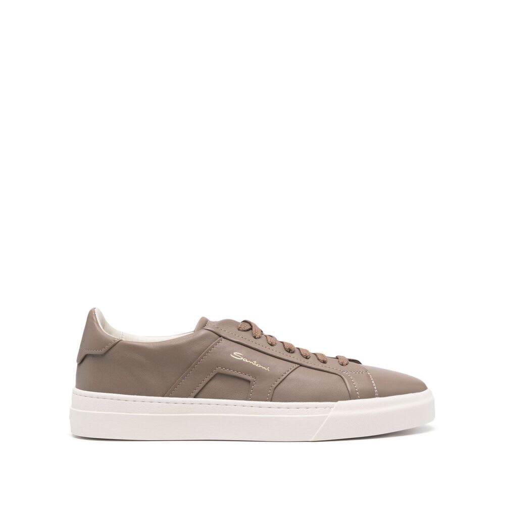 Shop Santoni Sneaker In Brown