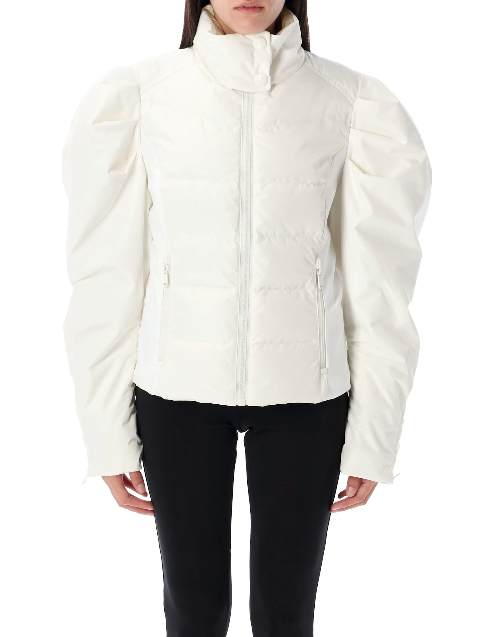 Shop Goldbergh Delphine Ski Down Jacket In Cream