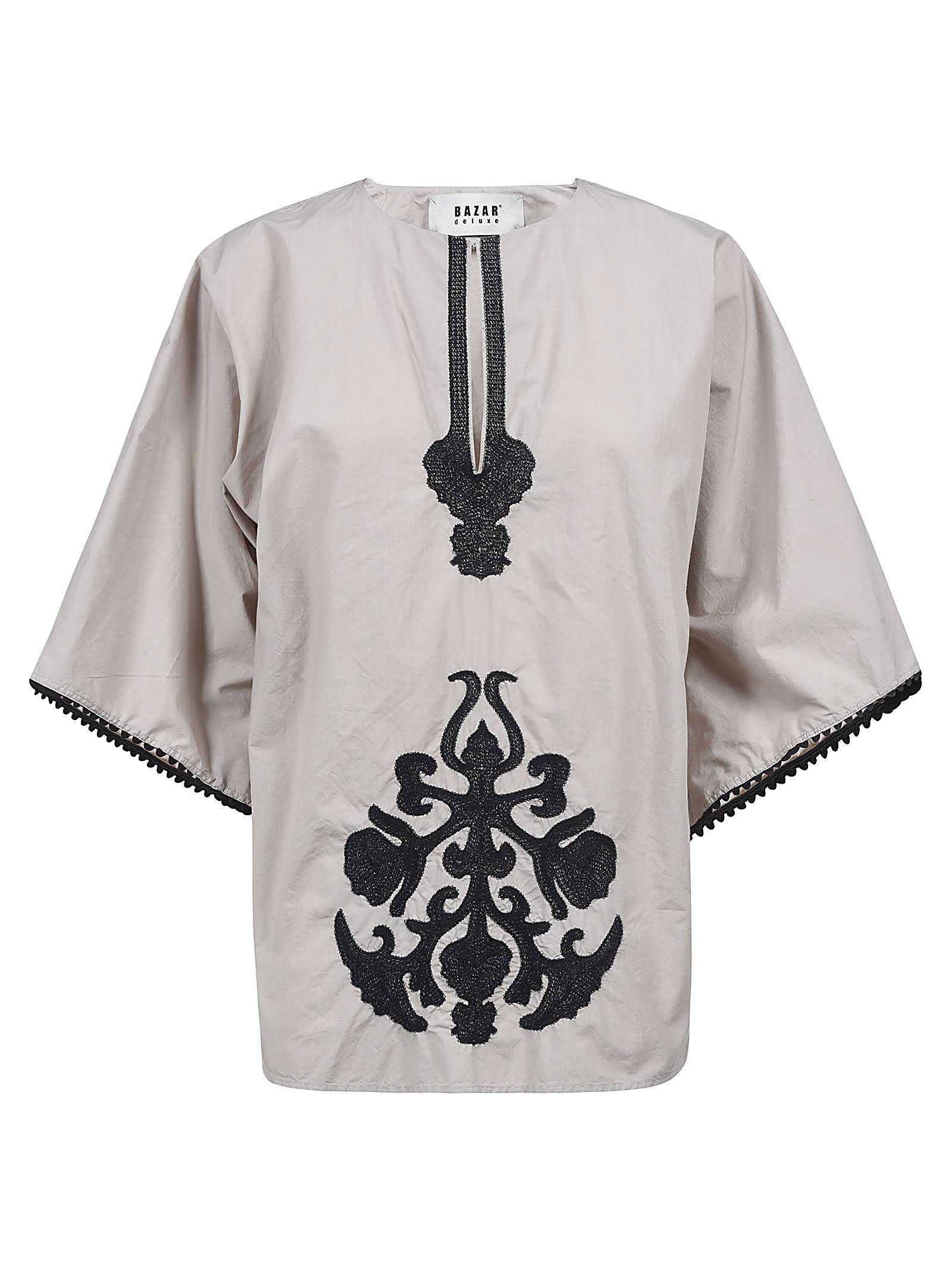 Click to view more detailed imagery on our partner's website Bazar Deluxe Pattern Embellished Top In Beige