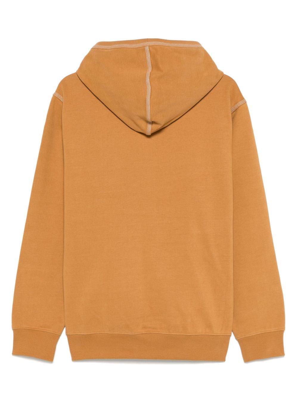 Timberland Beige Hoodie In Cotton With Logo