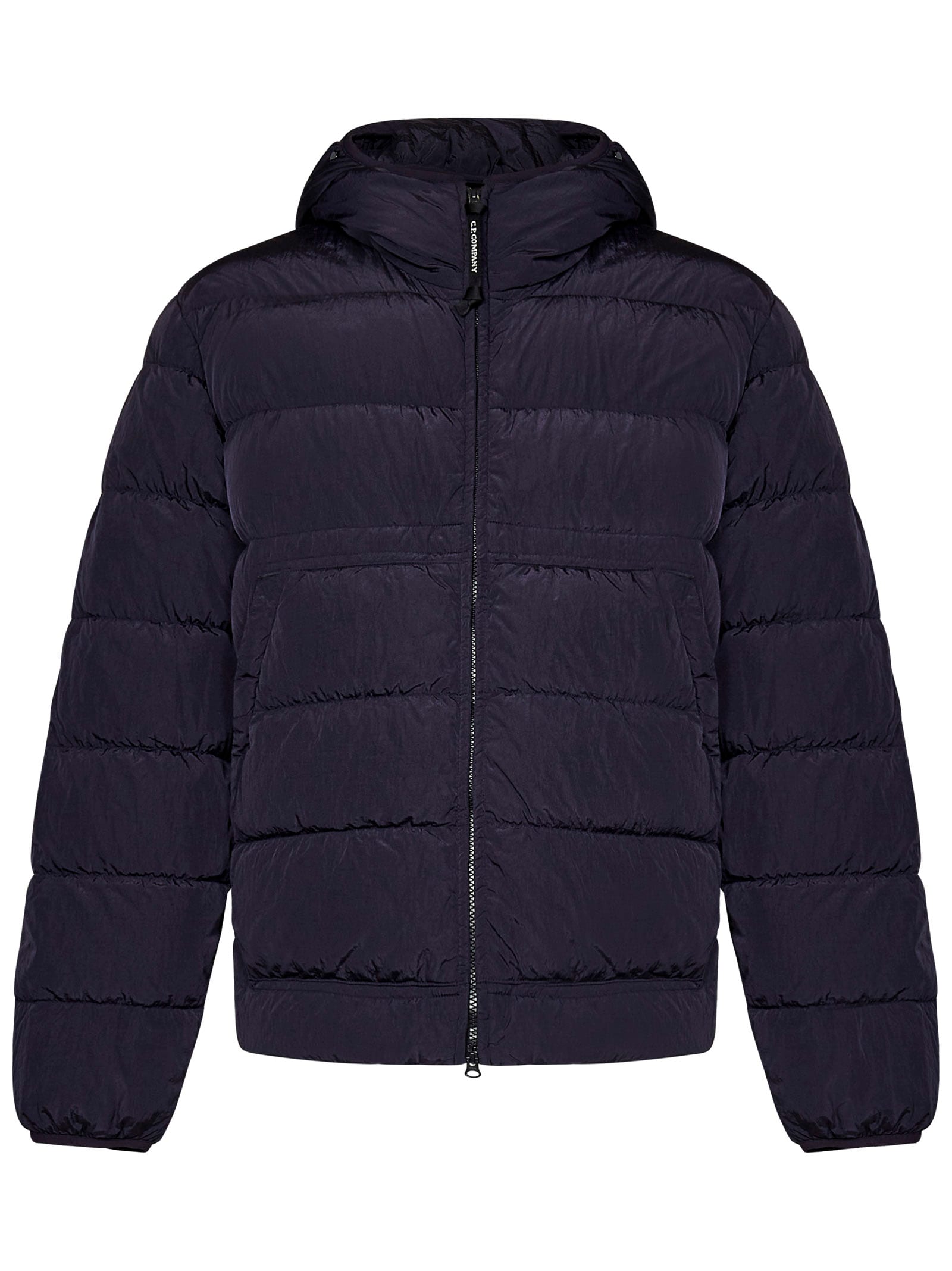 Shop C.p. Company Down Jacket In Blue