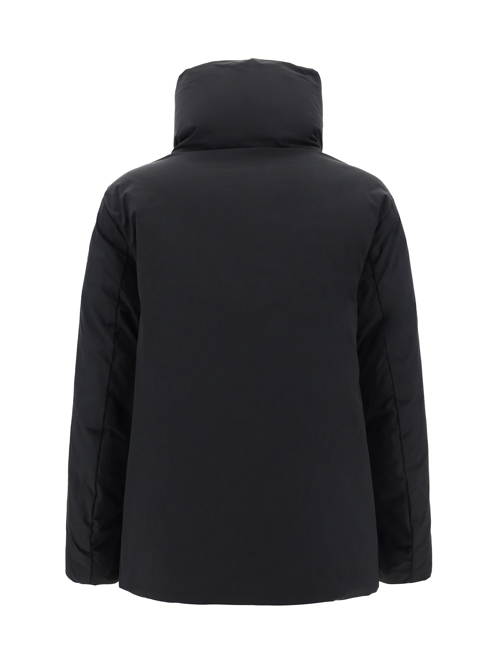 Shop Woolrich Luxury Cocoon Down Jacket In Black