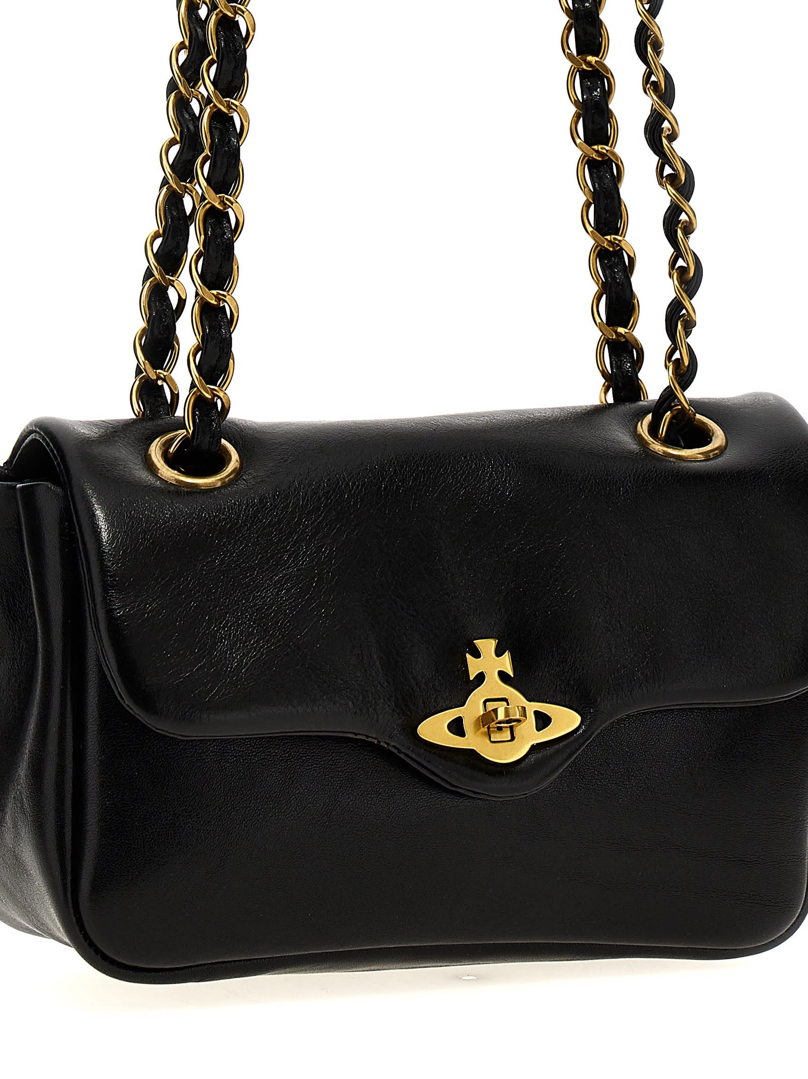 Shop Vivienne Westwood Anita Shoulder Bag In Black