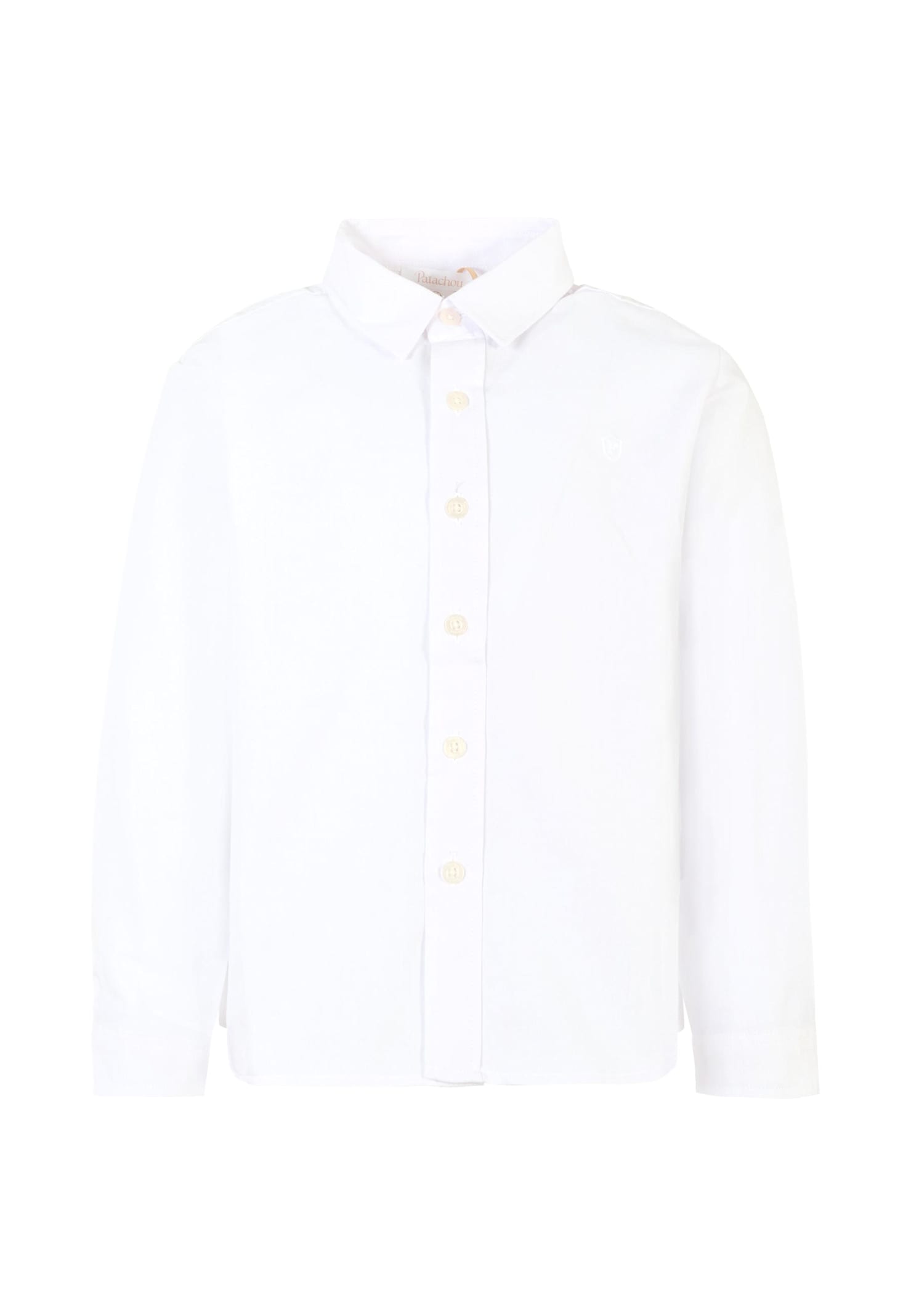 Patachou Long-sleeve Cotton Shirt In White