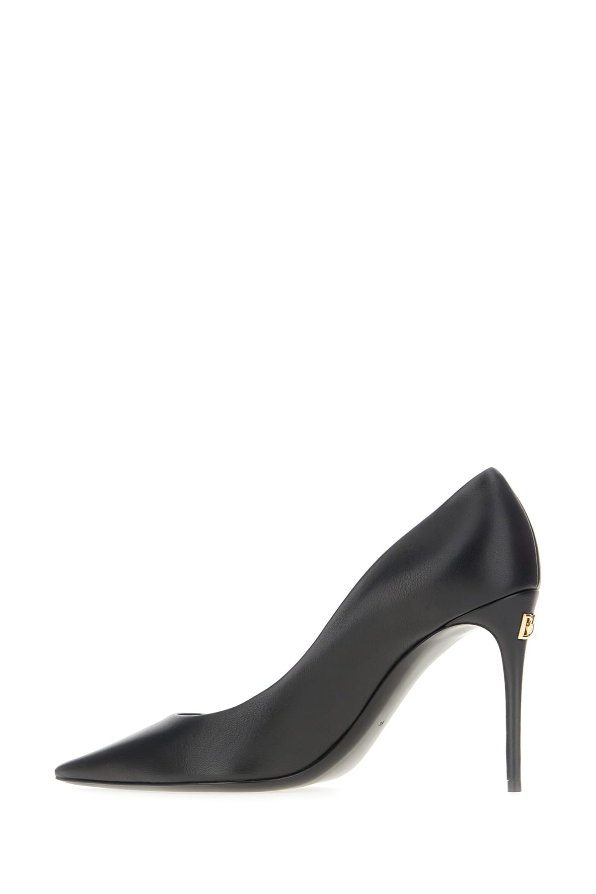 Shop Dolce & Gabbana Black Nappa Leather Pumps In Nero