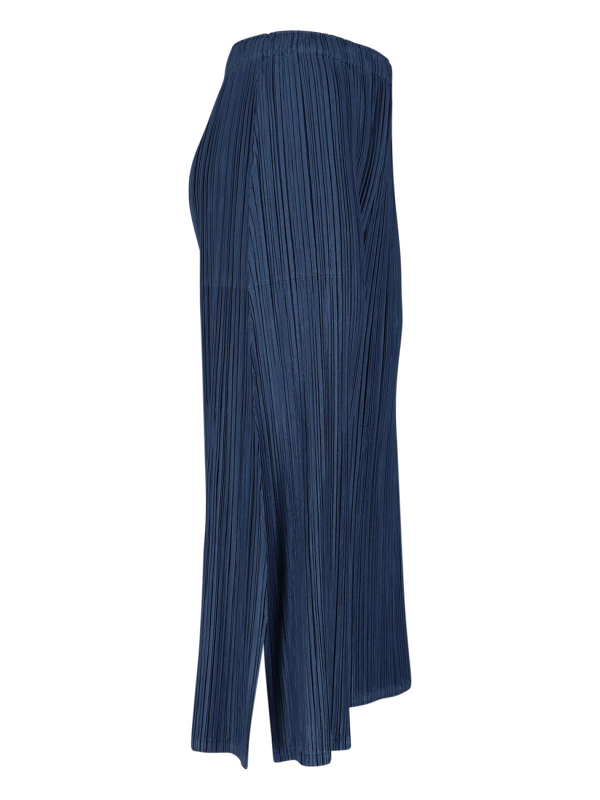 Issey Miyake Mellow Pleats Culottes In Blue