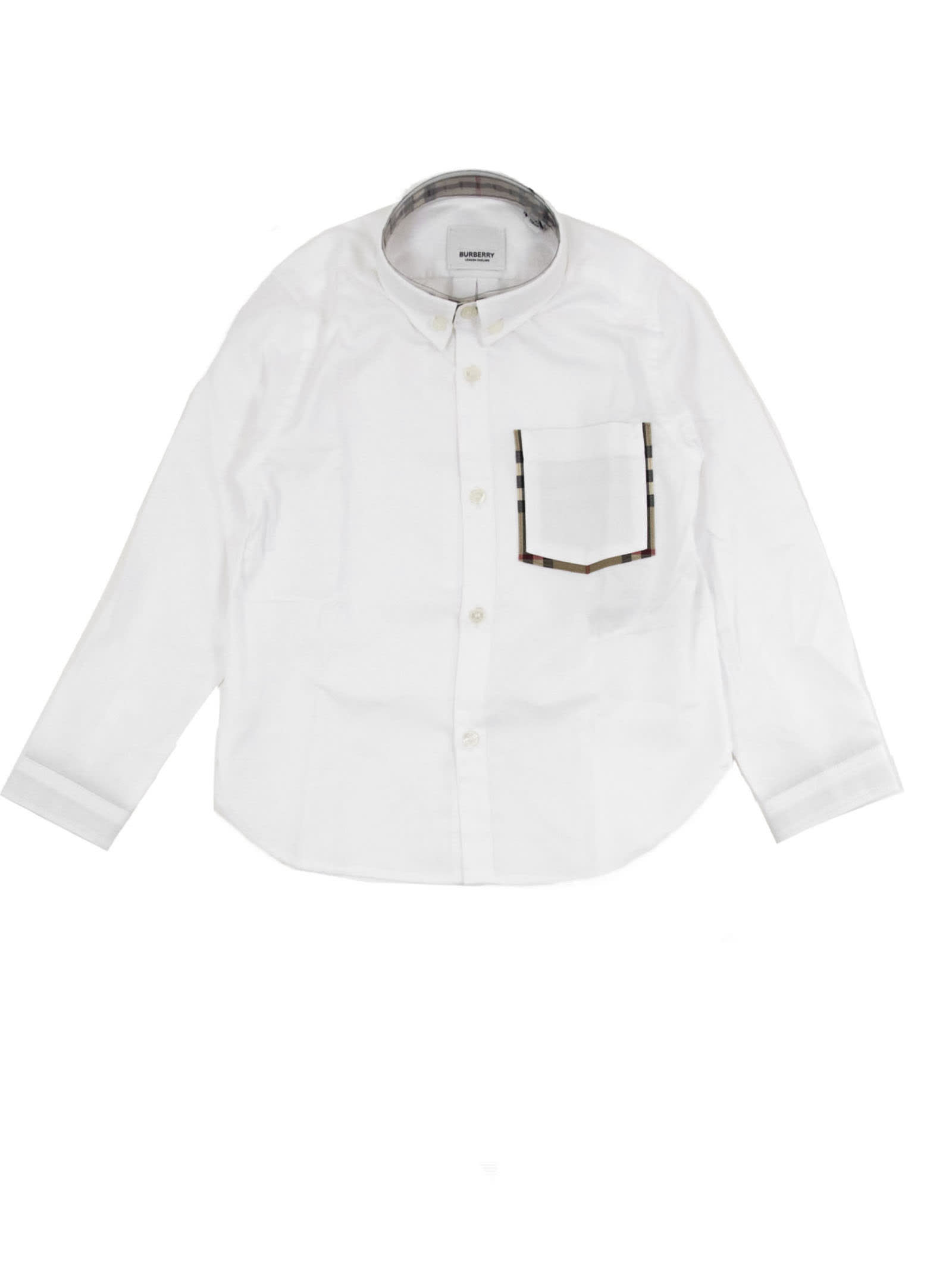 white cotton oxford shirt