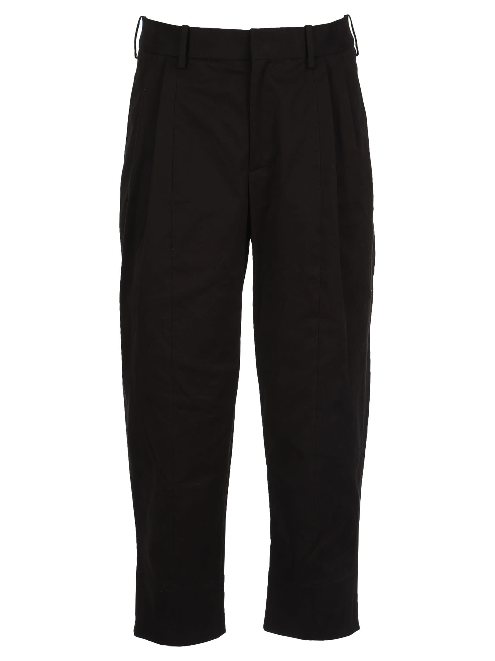 NEIL BARRETT DOUBLE PLEAT CROPPED trousers,11677626