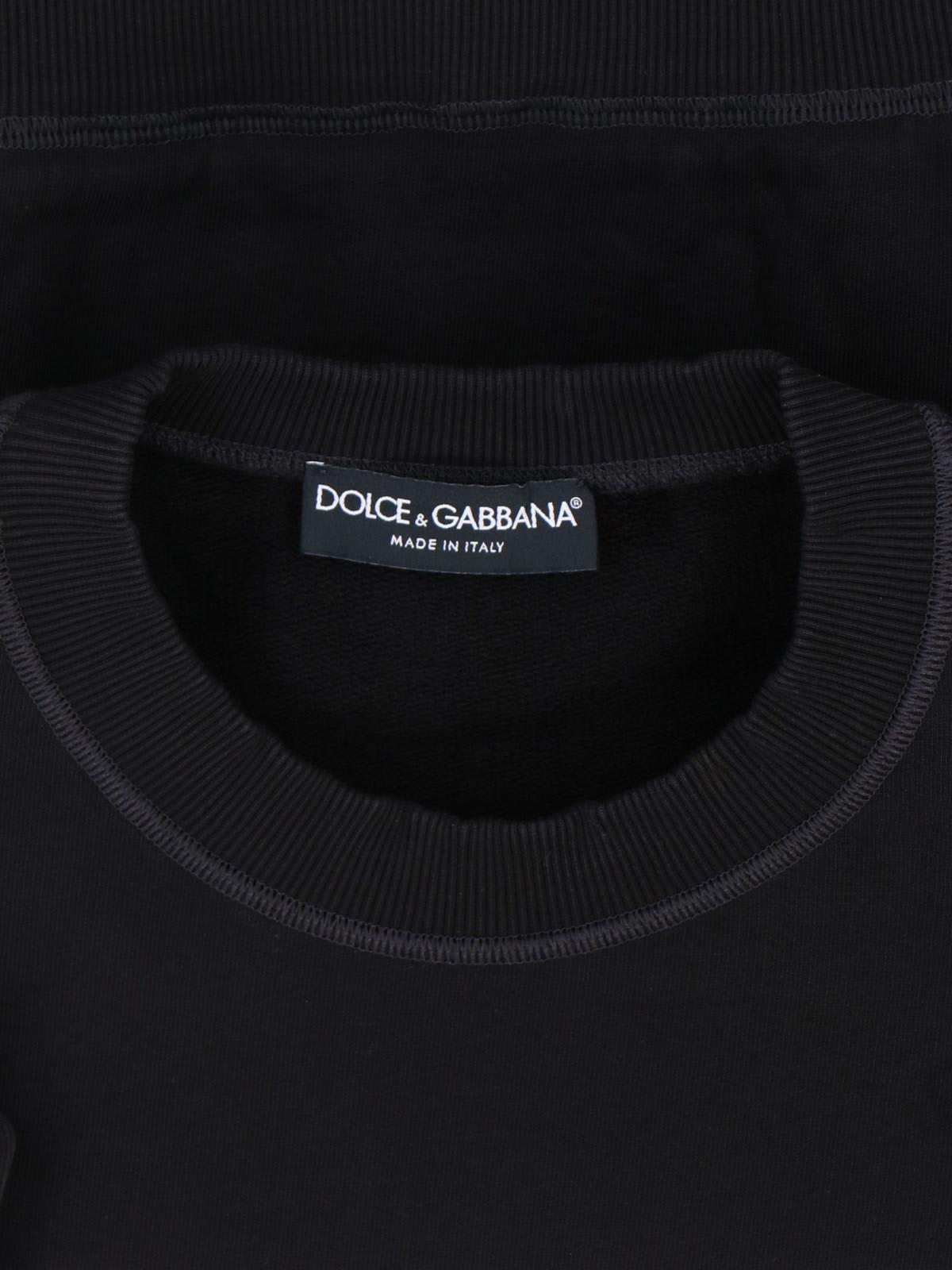 Shop Dolce & Gabbana Logo Sweatshirt In Black