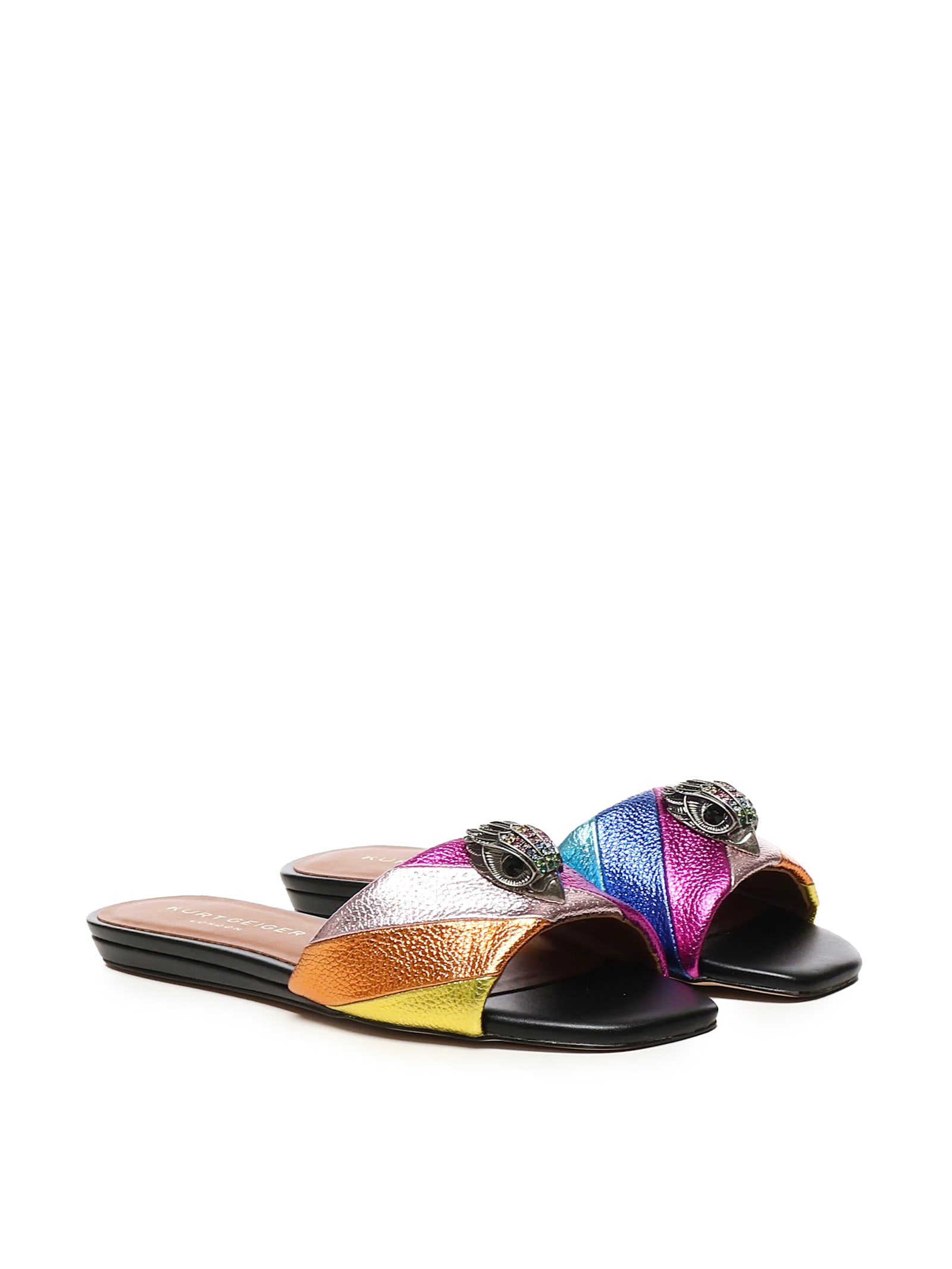 Kurt Geiger Leather Kensington Slides