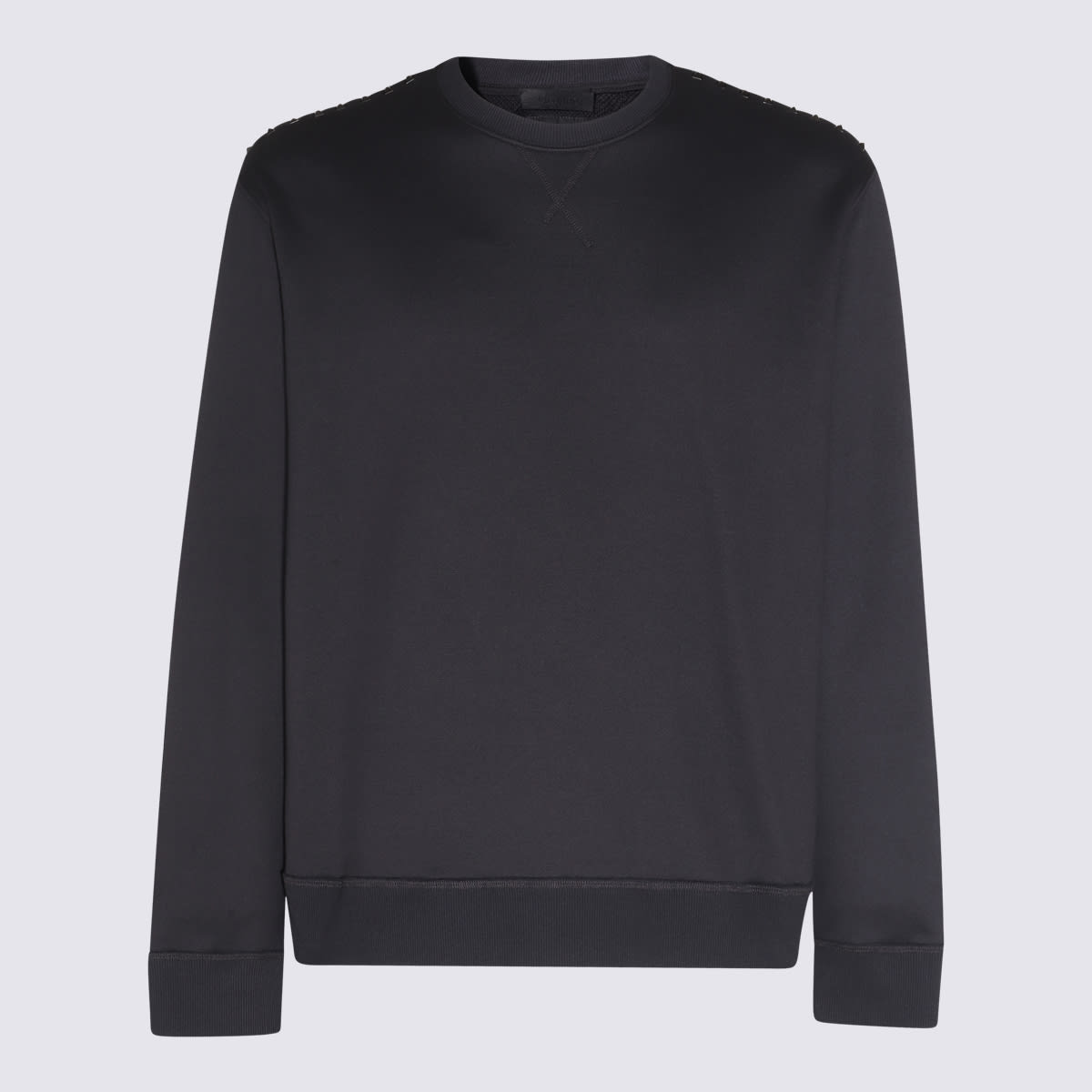 Valentino Black Cotton Sweatshirt