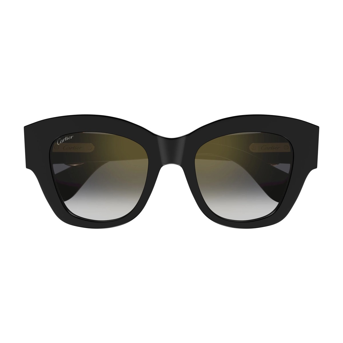Cartier Ct0547s Panthère De Cartier 001 Black Grey Sunglasses