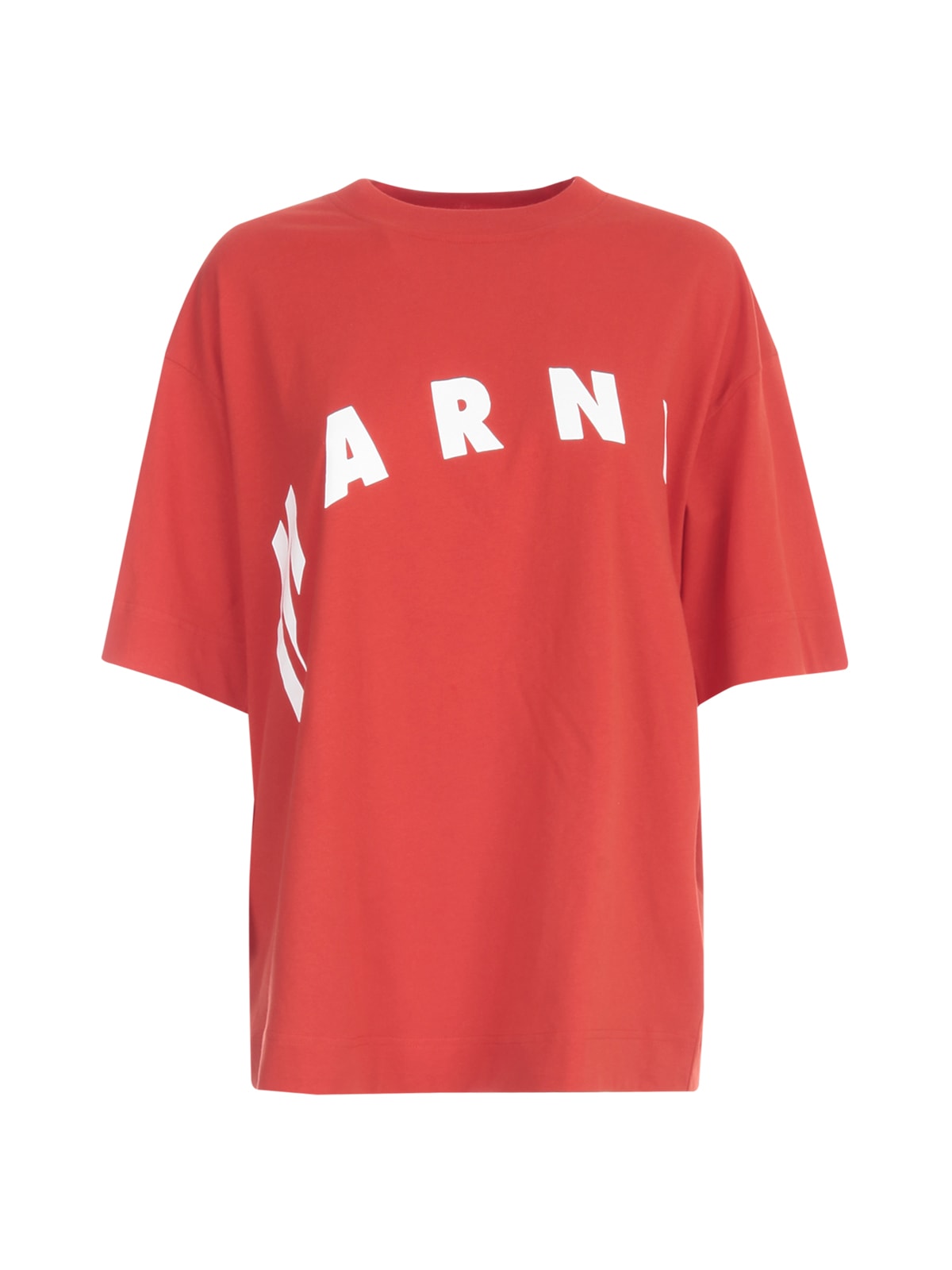 Marni T-shirt W/crooked Logo Written