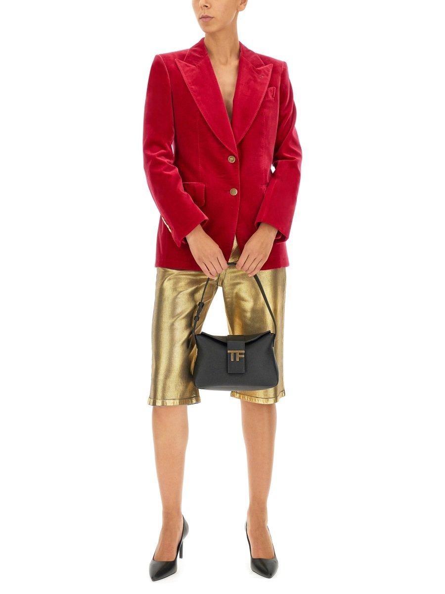 Shop Tom Ford Single-breasted Tailored Blazer In Fuchsia