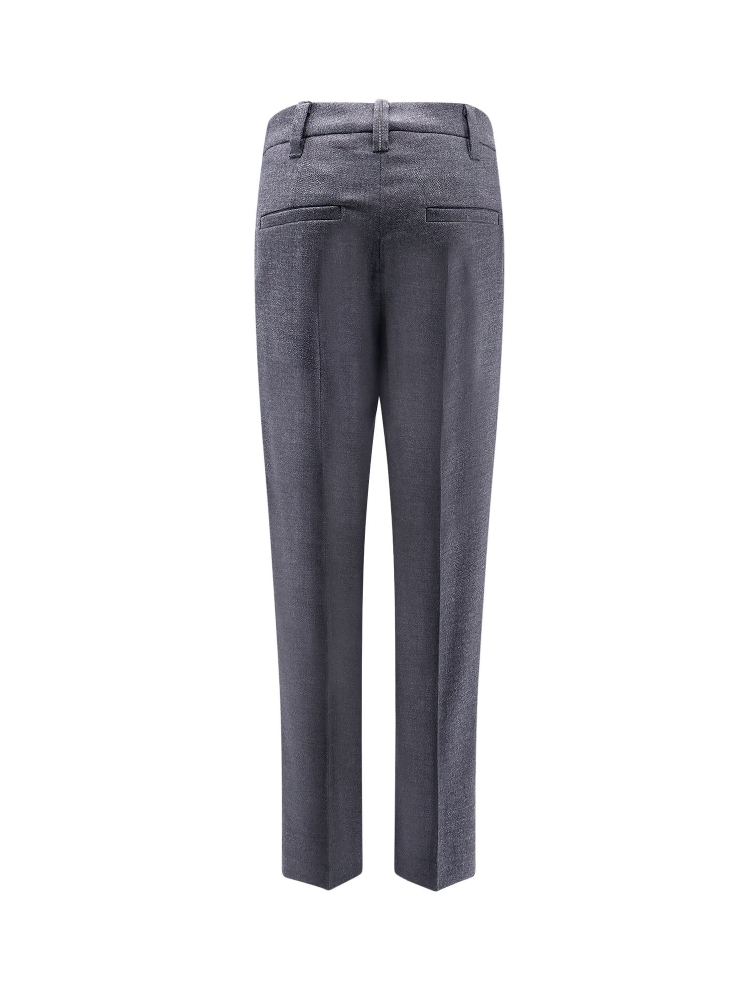 Shop Brunello Cucinelli Trouser In Grey