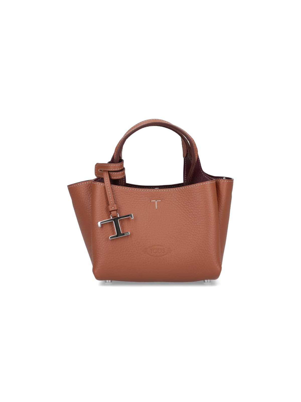 Shop Tod's Micro Logo Toggle Lock Tote In 9p13