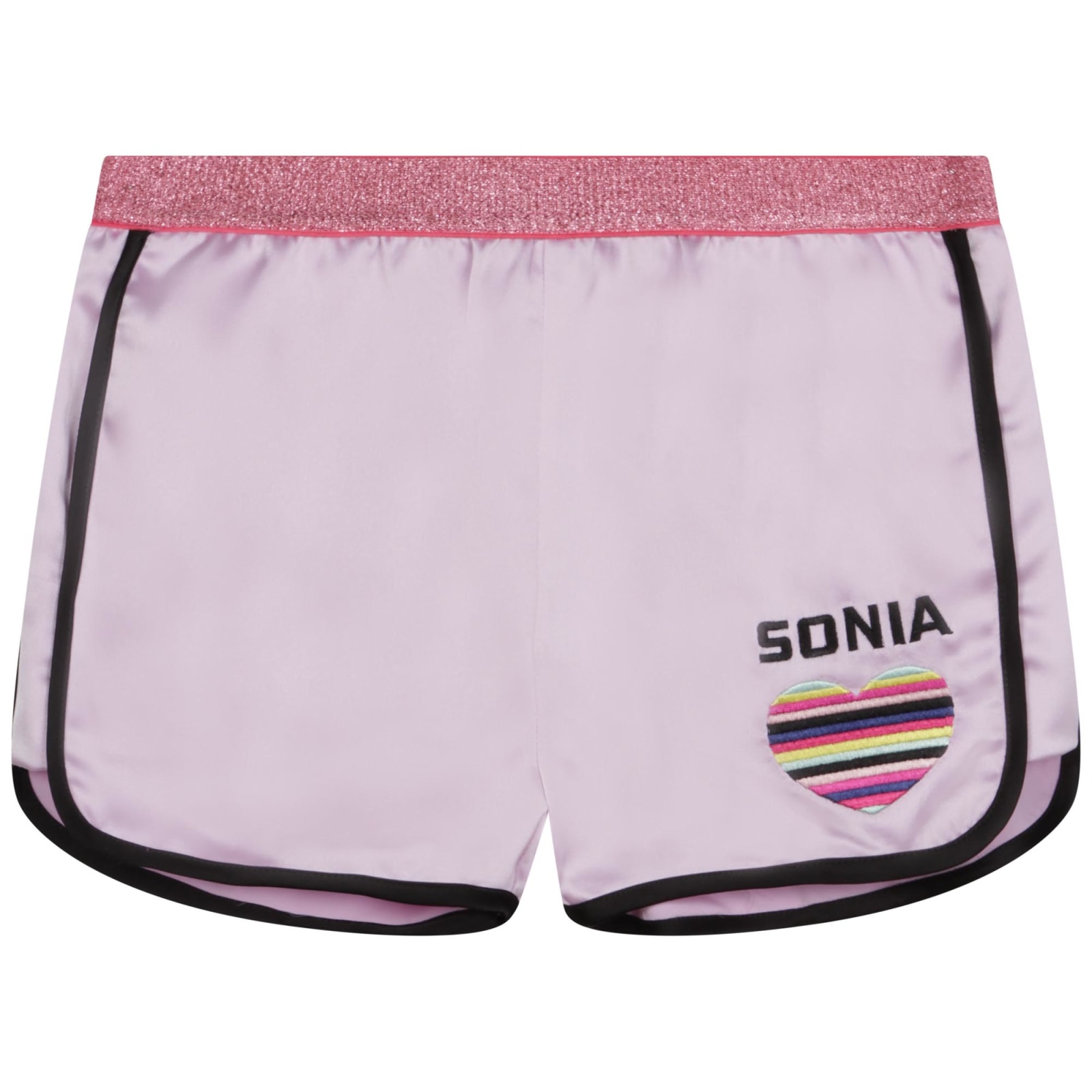 Sonia Rykiel Kids' Shorts With Embroidery In Lilla