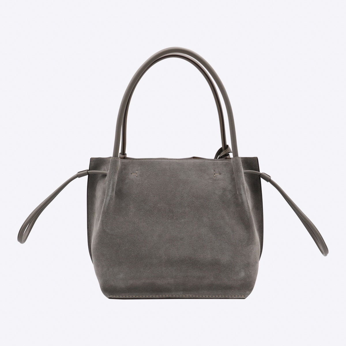 Tod's Grey Leather Totes In Gray