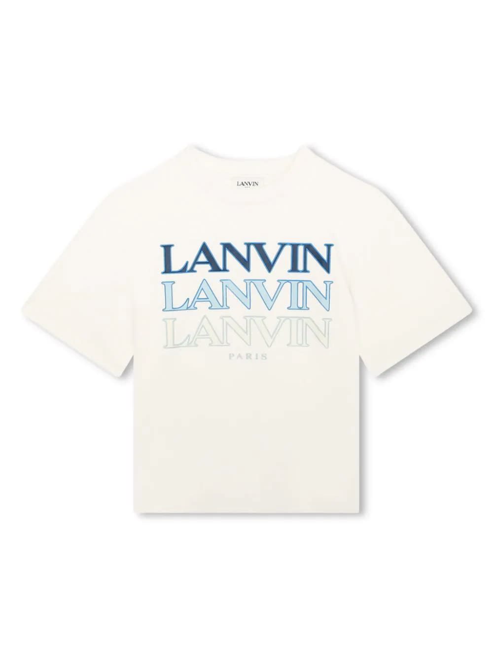Shop Lanvin Butter T-shirt With Logo Print In White