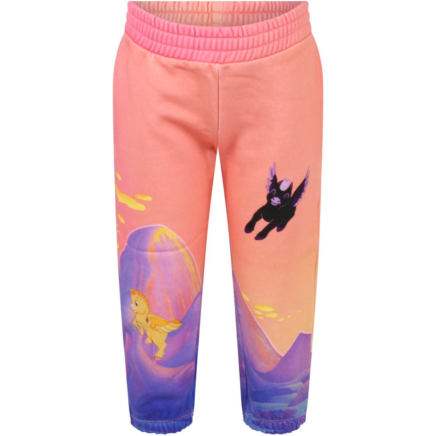 Stella McCartney Kids Multicolor Sweatpants For Girl With Pegasus