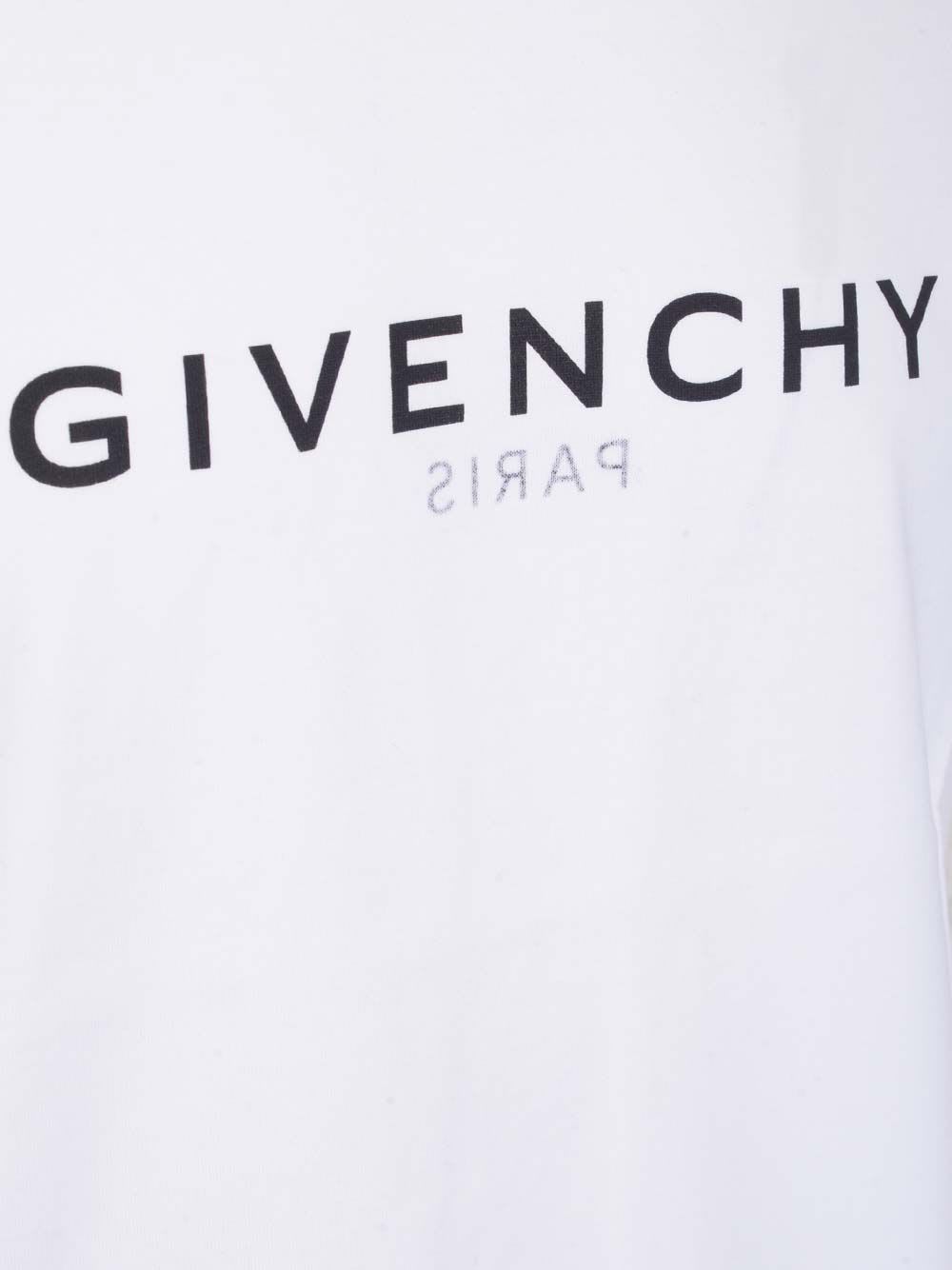 Shop Givenchy White Paris Reverse T-shirt In Bianco