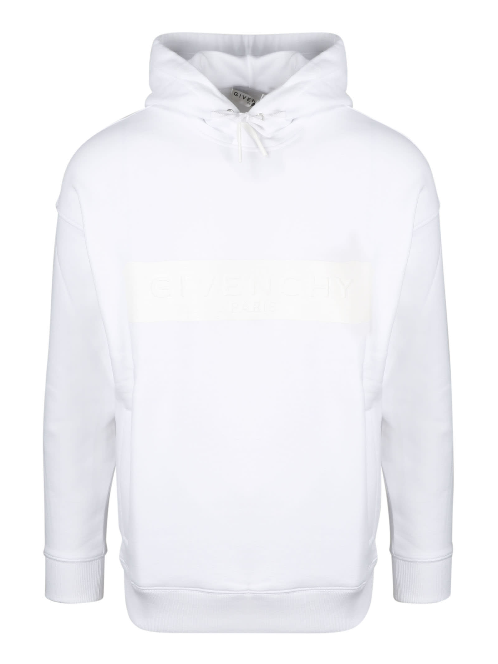 GIVENCHY RUBBERIZED LOGO HOODIE,11627811