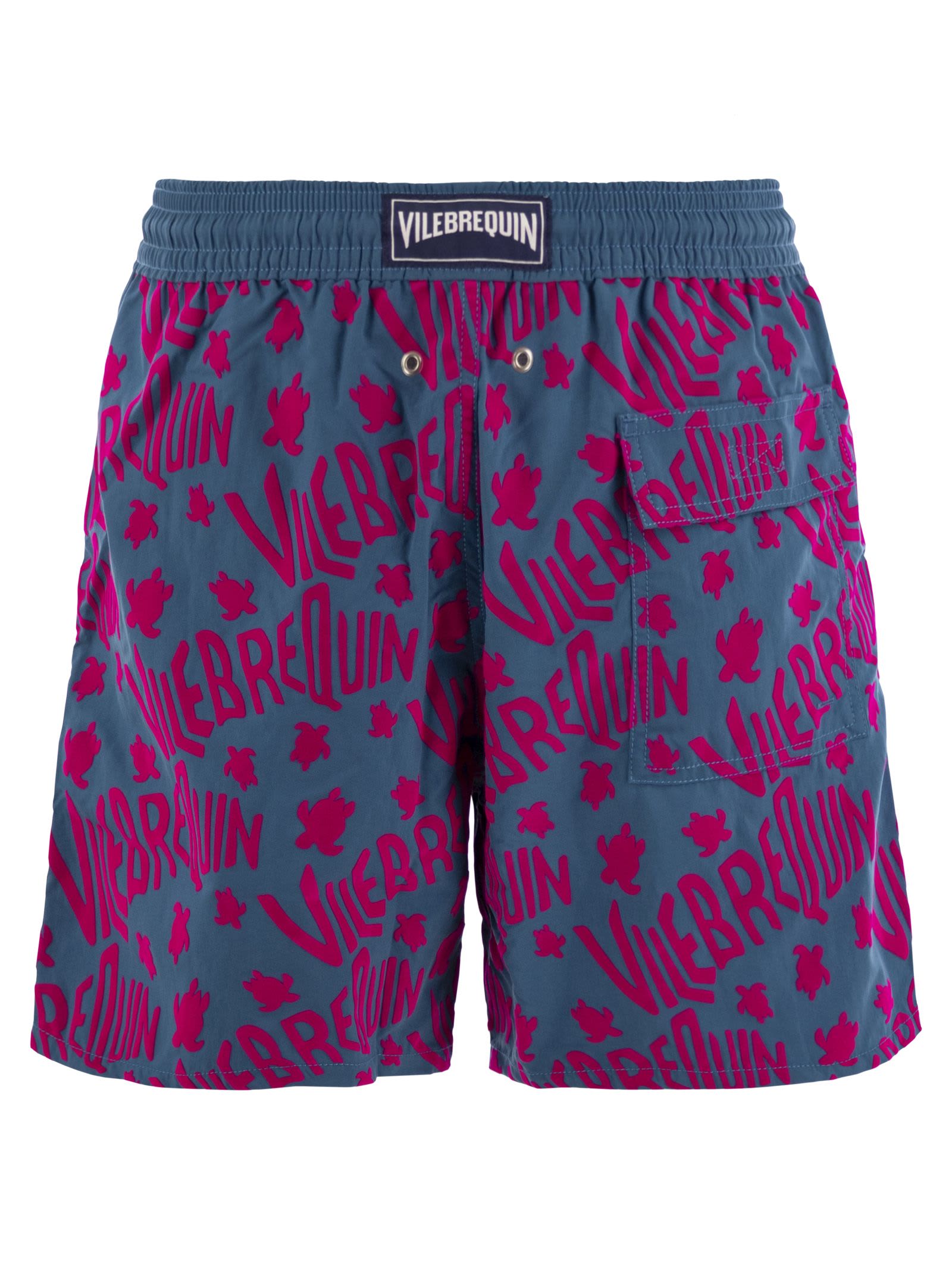 Vilebrequin Moorea Beach Shorts With Flocked Pattern