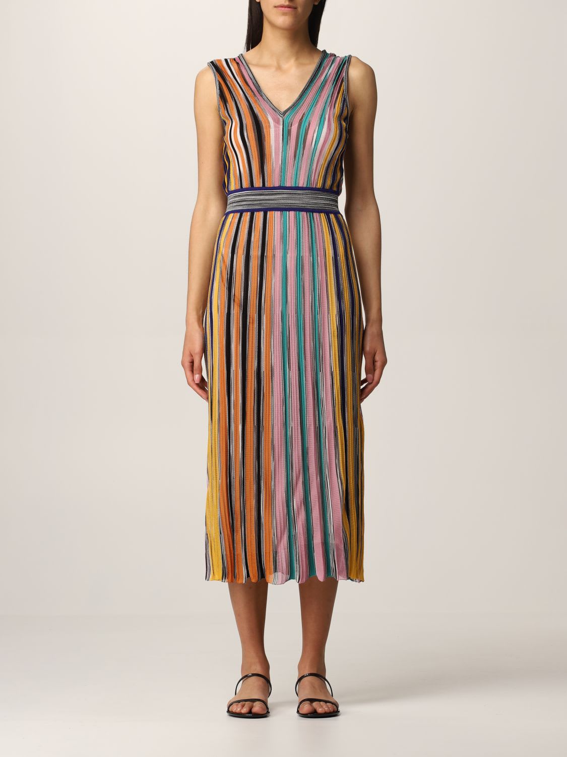 Missoni Dress Missoni Striped Knit Midi Dress