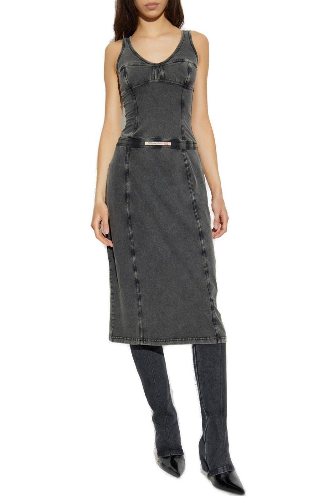 Diesel Gray D-inny Midi Dress
