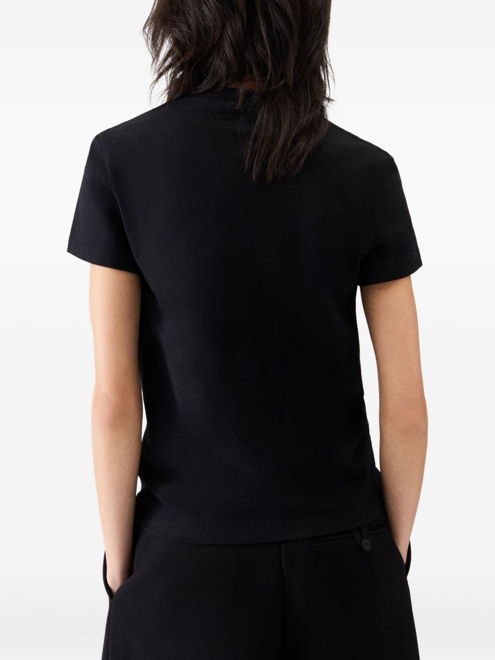 Jacquemus Le T-shirt Gros Grain In Black