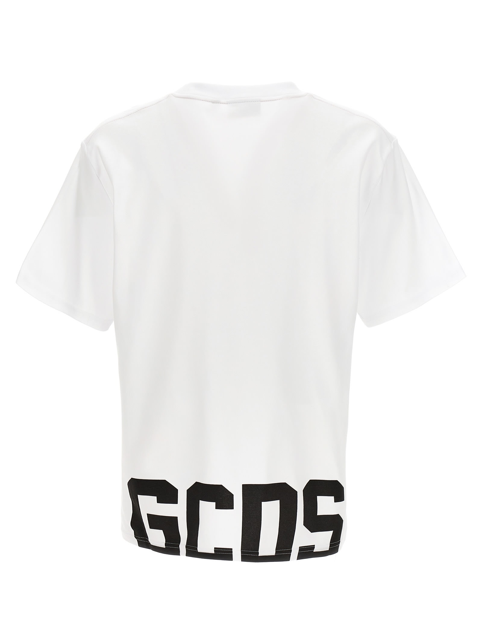 Shop Gcds Logo Print T-shirt In White/black