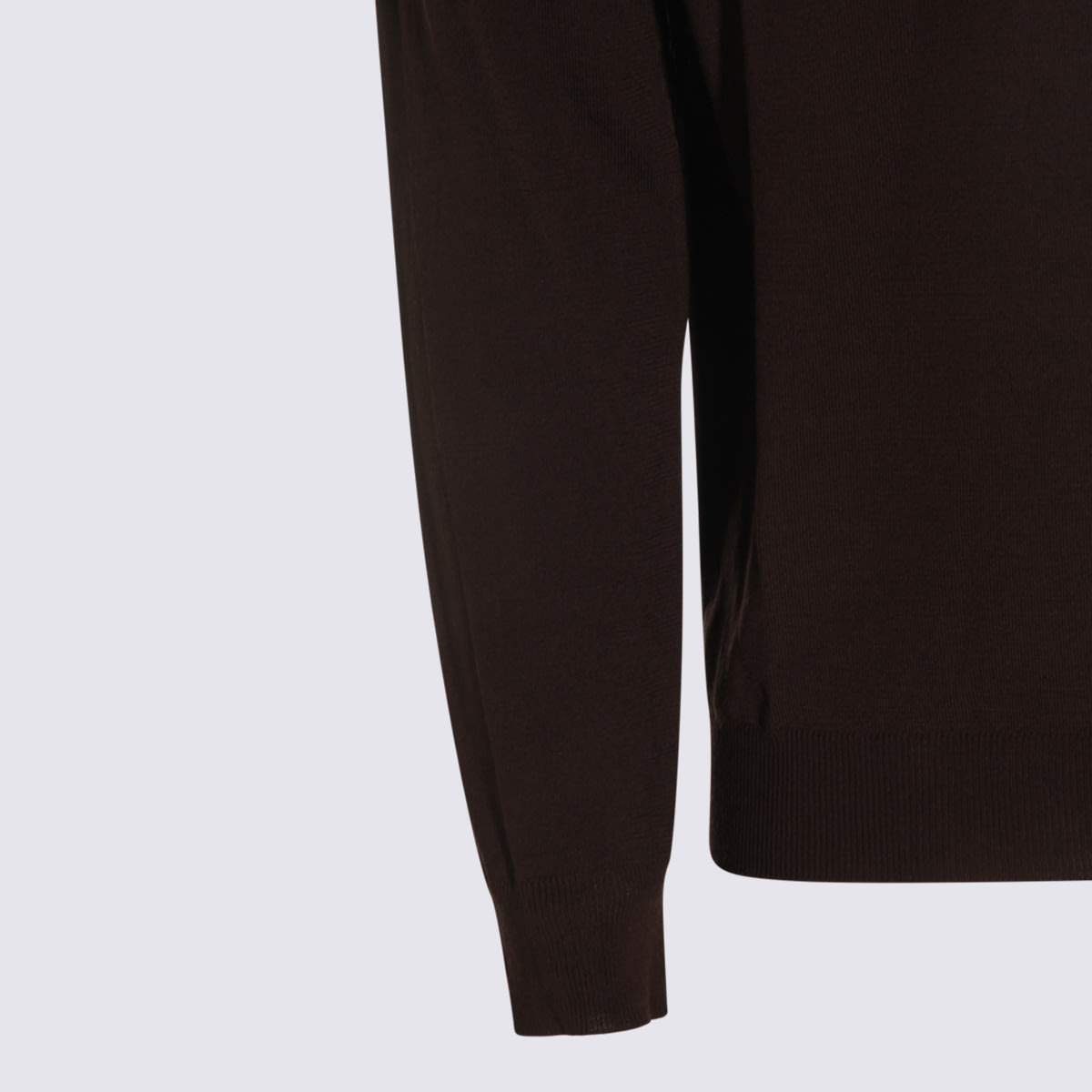 Zanone Long Sleeve Crew Neck Knit Sweater In Black