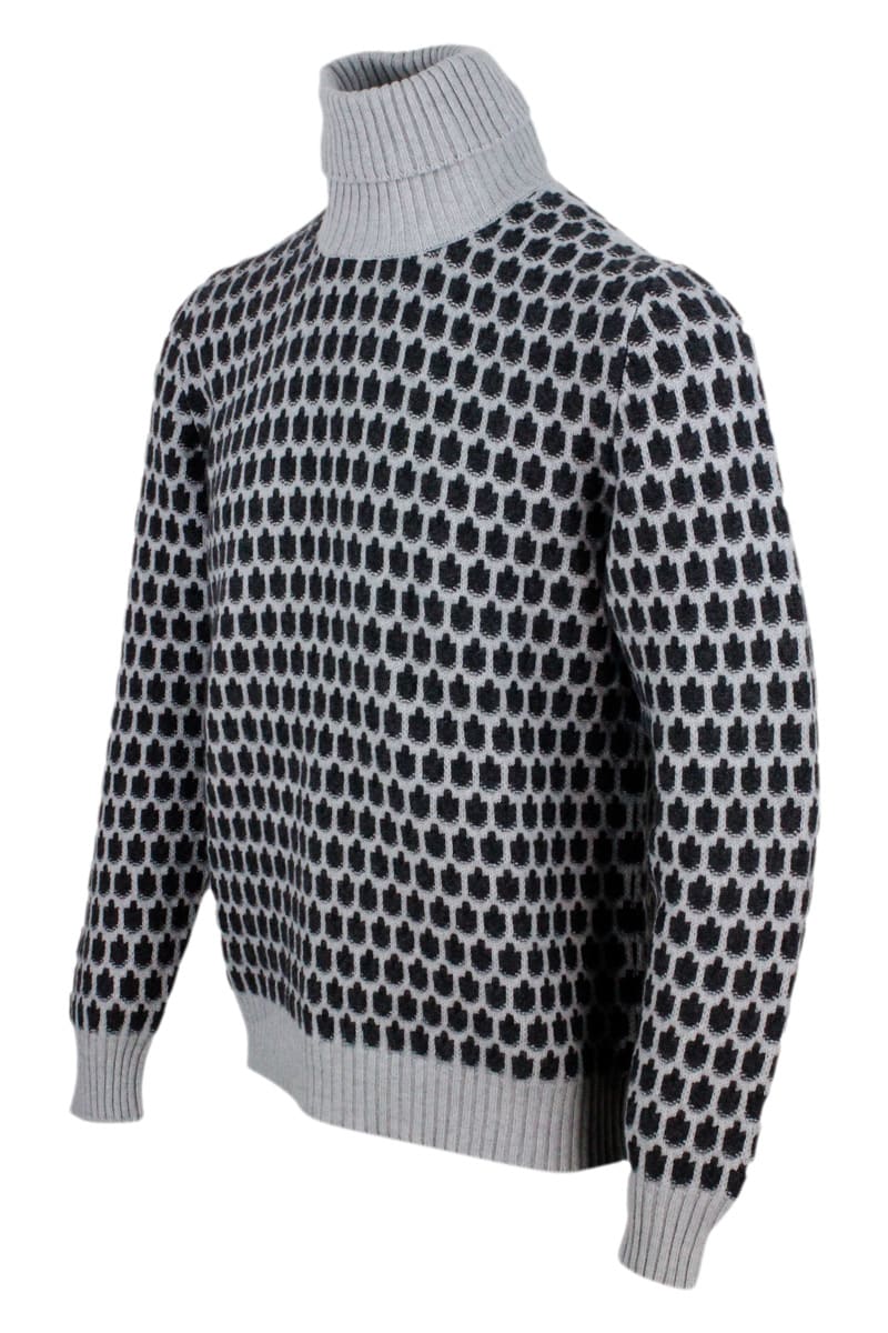 Shop Kiton Sweater In Grey