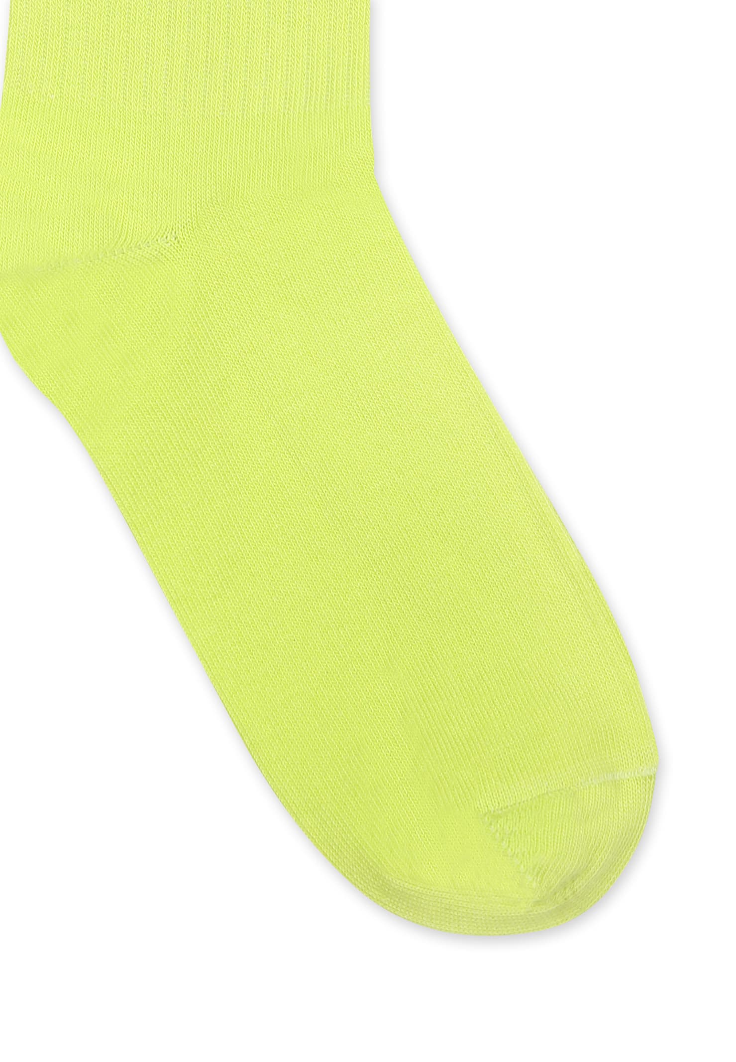 Mm6 Maison Margiela Yellow Socks For Kids With Logo In Yellow