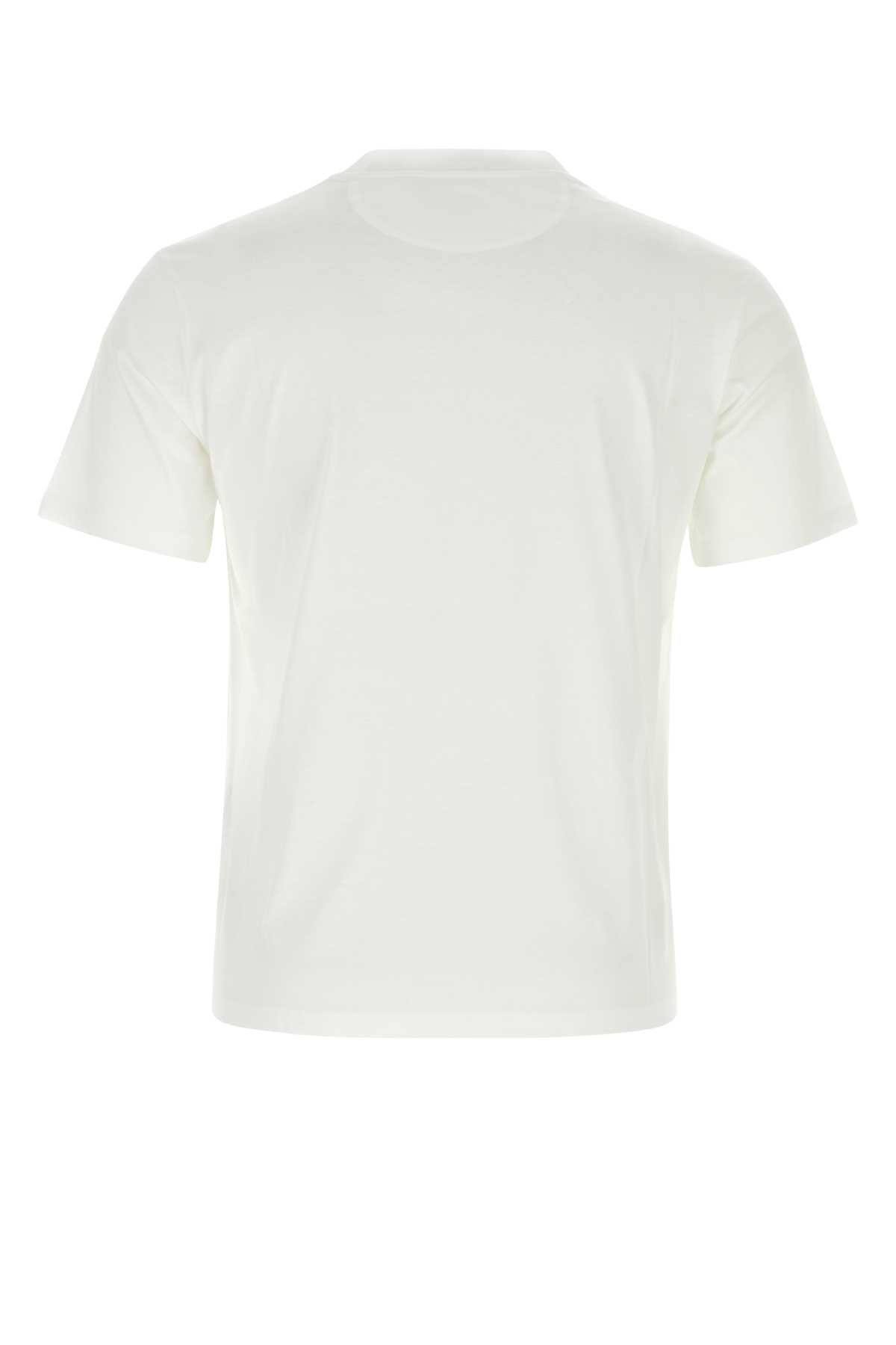 Shop Valentino White Cotton T-shirt In Bianco