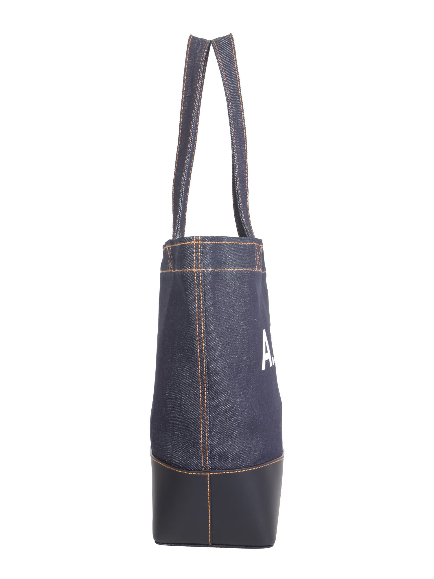 Shop Apc Axel Tote Bag In Blue