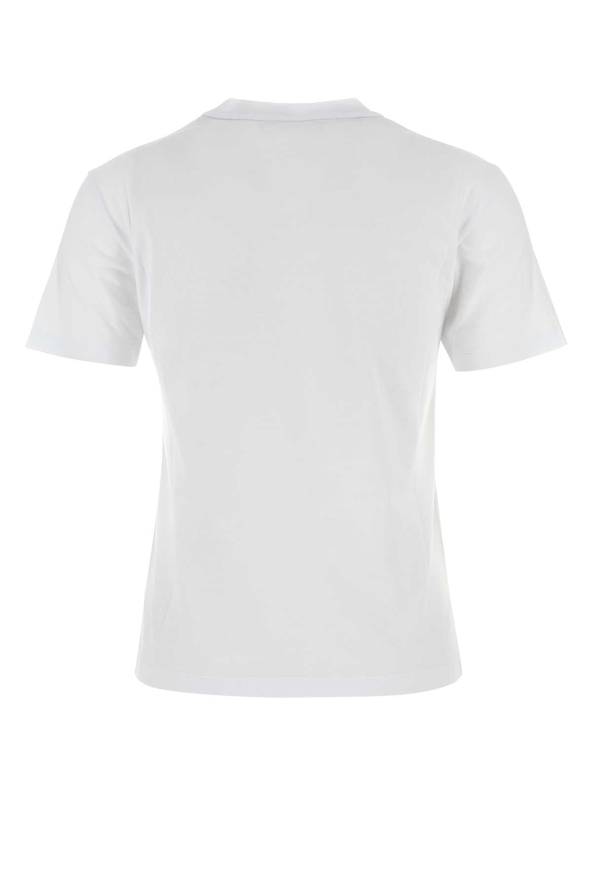 Shop Fendi White Cotton T-shirt