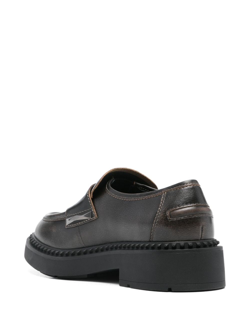 Shop Ash Medusa Loafer In Black