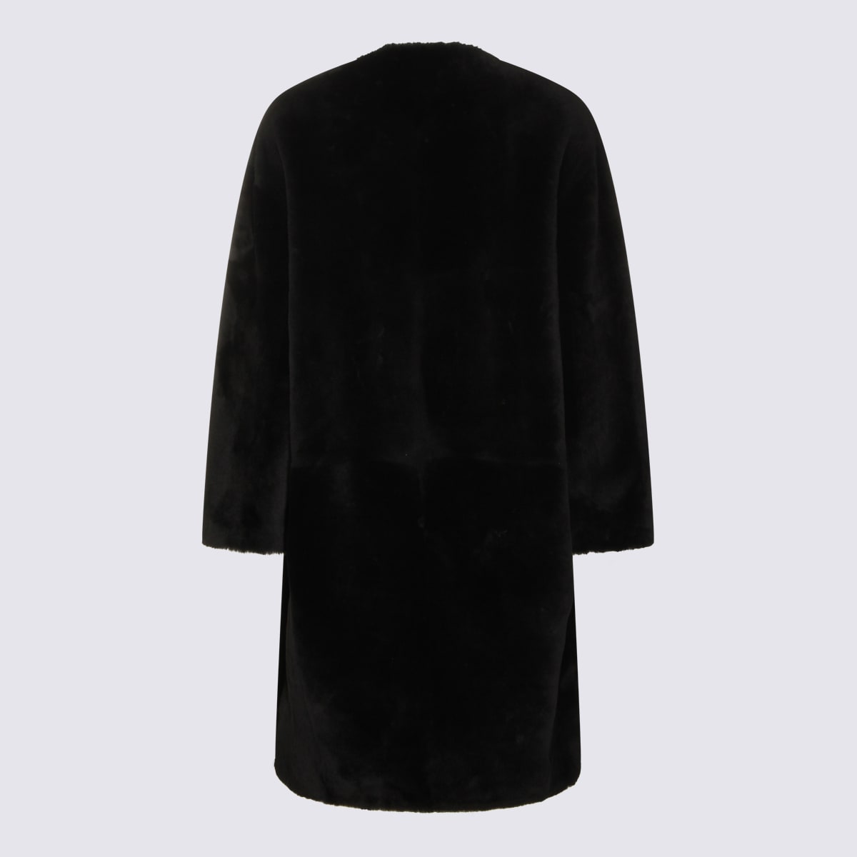 Totême Black Leather Jacket In Black
