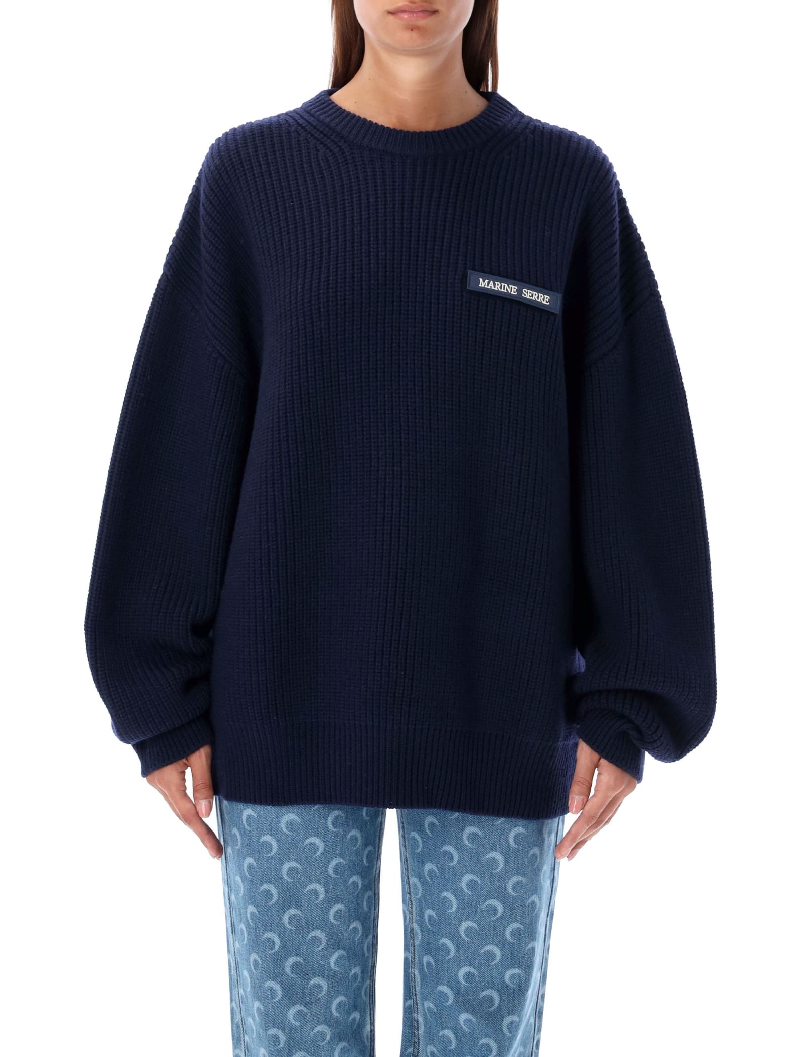 Shop Marine Serre Fisherman Sweater In Navy