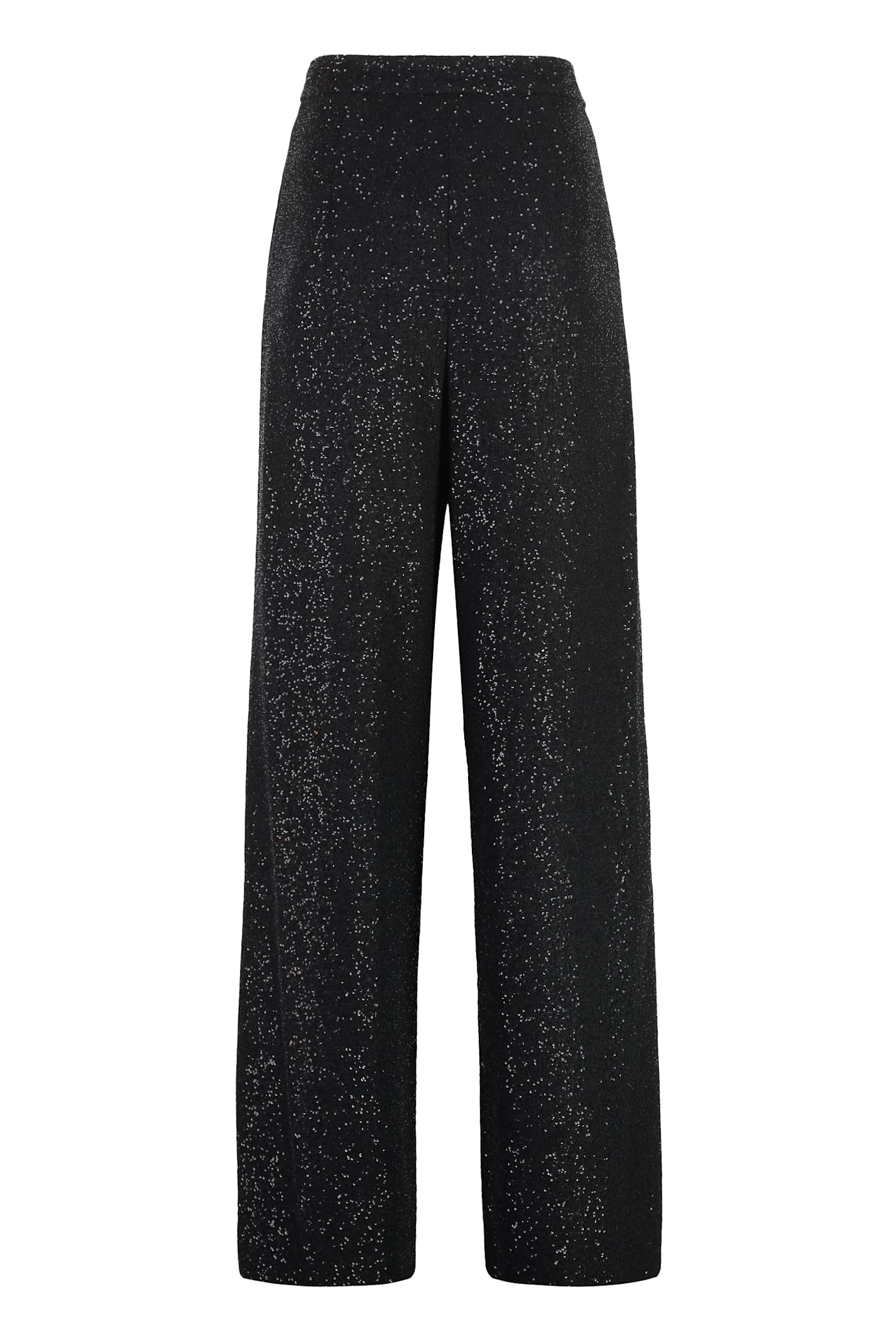 Shop Max Mara Navigli Sequined Trousers In Black