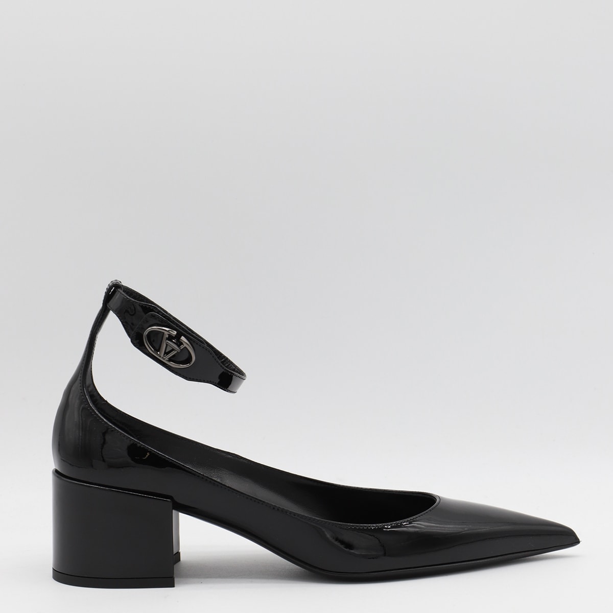 Shop Valentino Black Leather Pumps