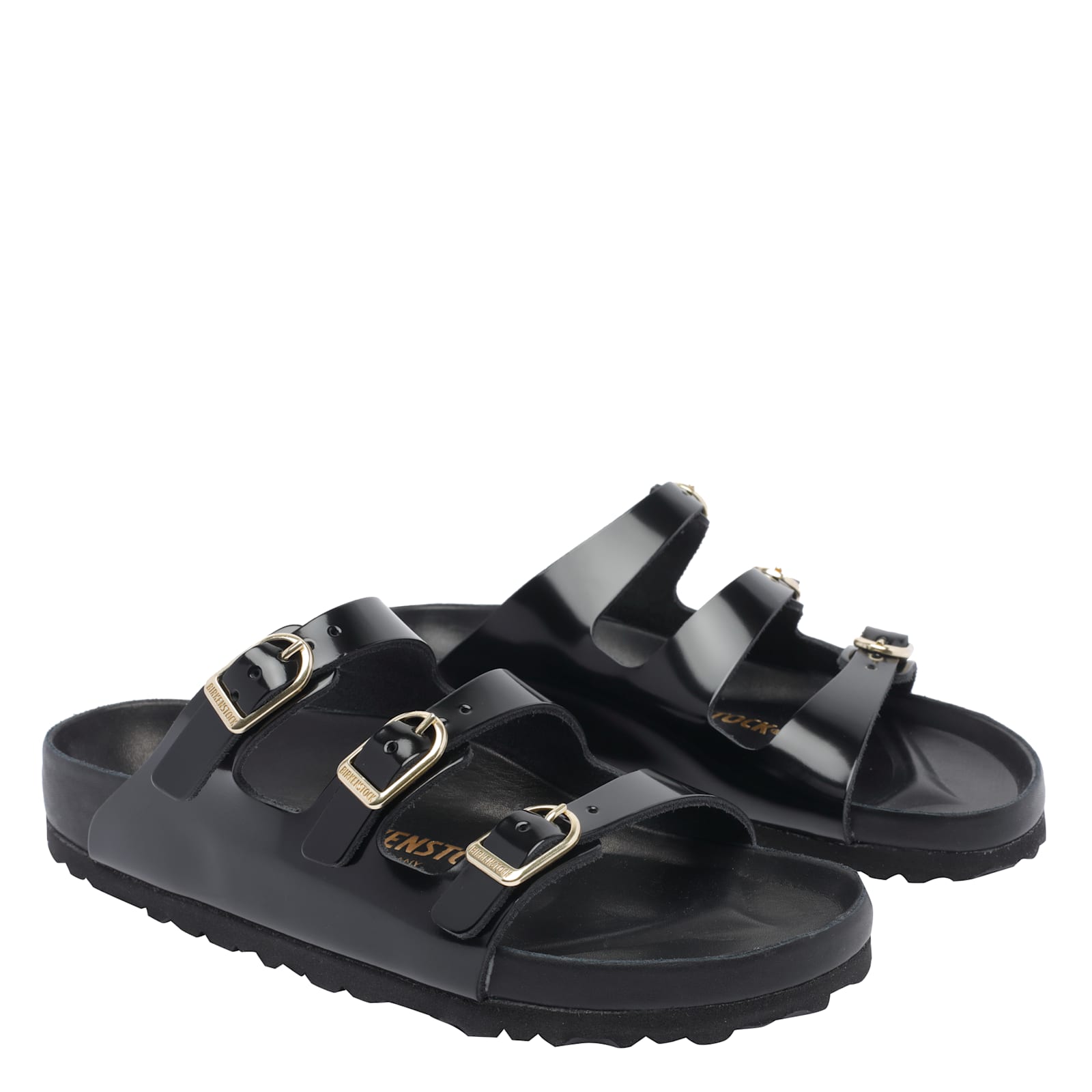 Birkenstock Florida Dbuckle Exquisite Shine Fit S Shoes