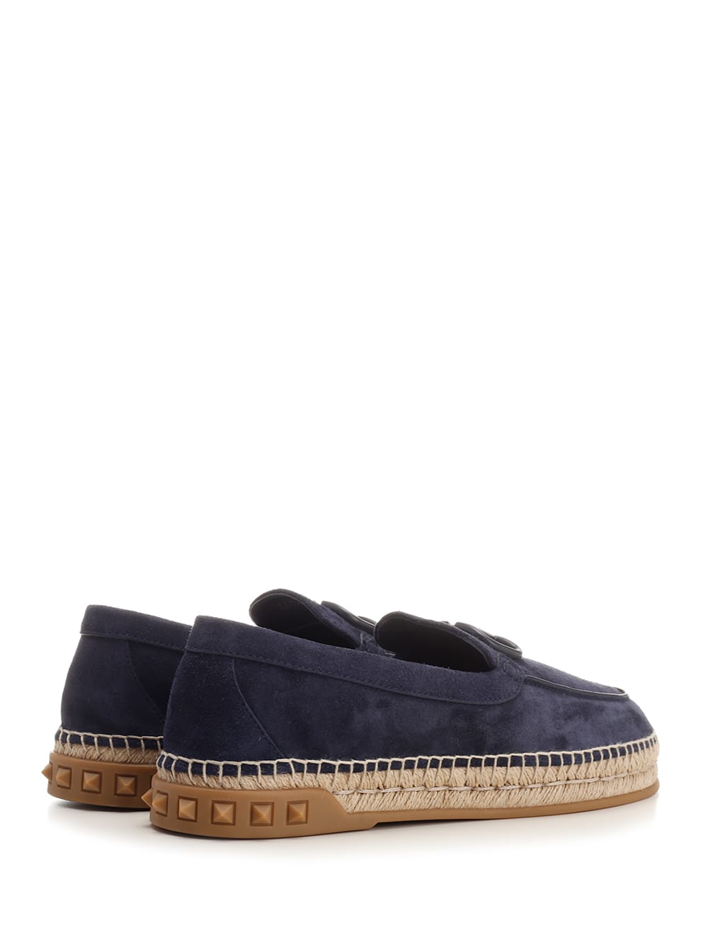 Shop Valentino Espadrilles In Blue Suede In Marine