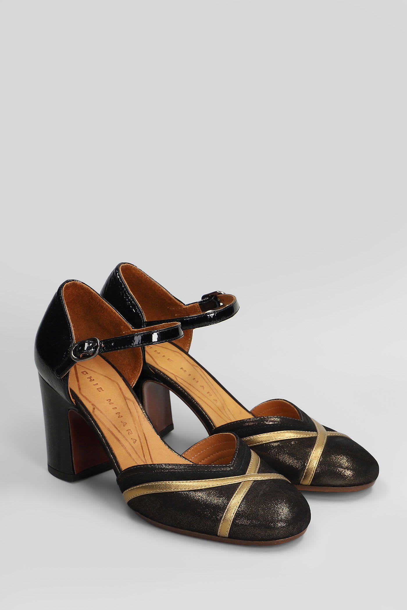 Chie Mihara 65mm Merman Leather Ankle-strap Pumps In Black