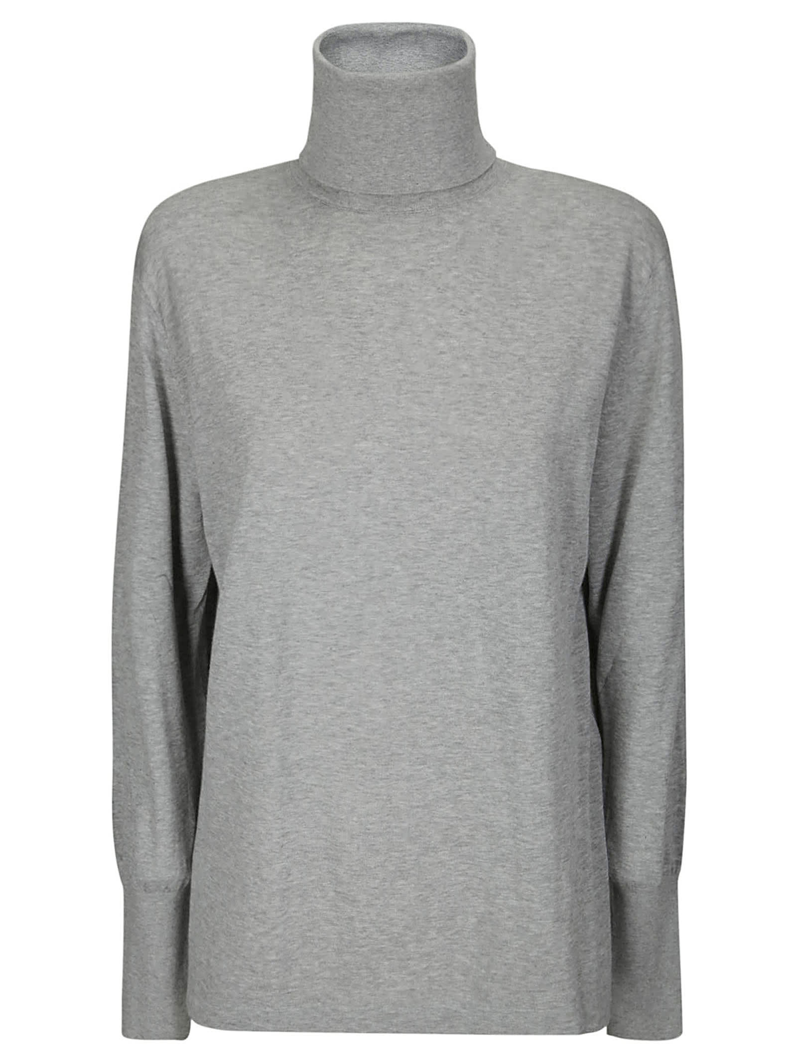 Studio Nicholson Cotton Turtleneck Sweater In Gray