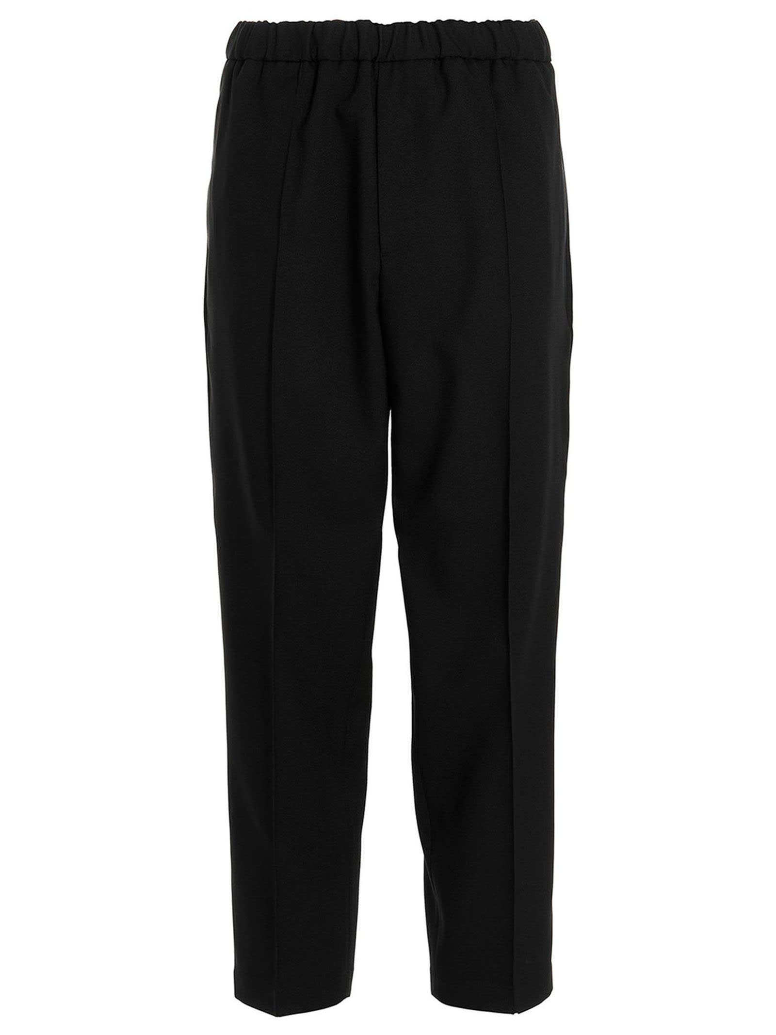 JIL SANDER JIL SANDER TROUSERS BLACK 