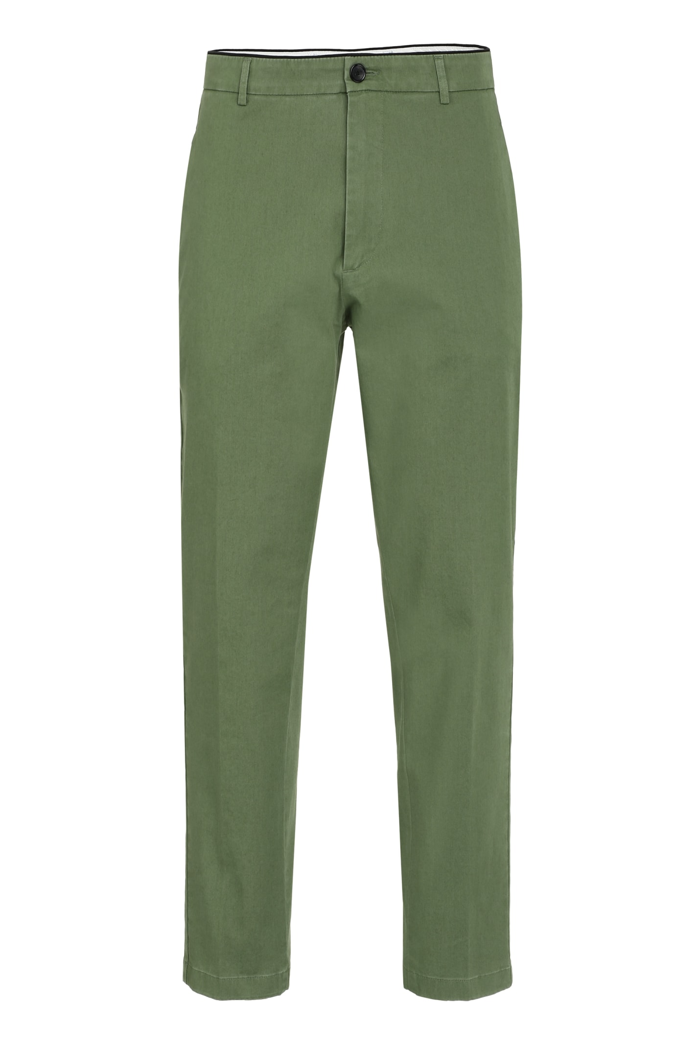 Department Five Dyed Micke Slim Trousers In Green