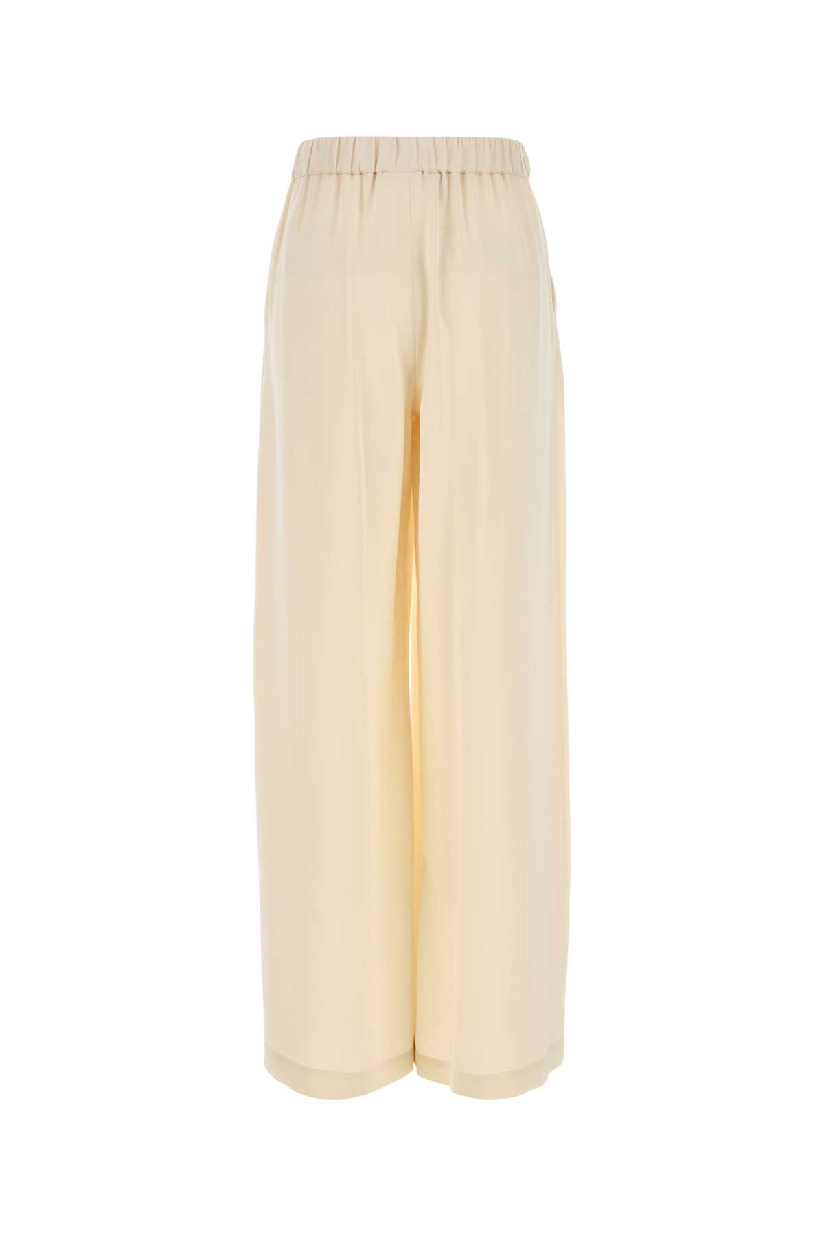 Max Mara Stretch Silk Boon Pant In Black