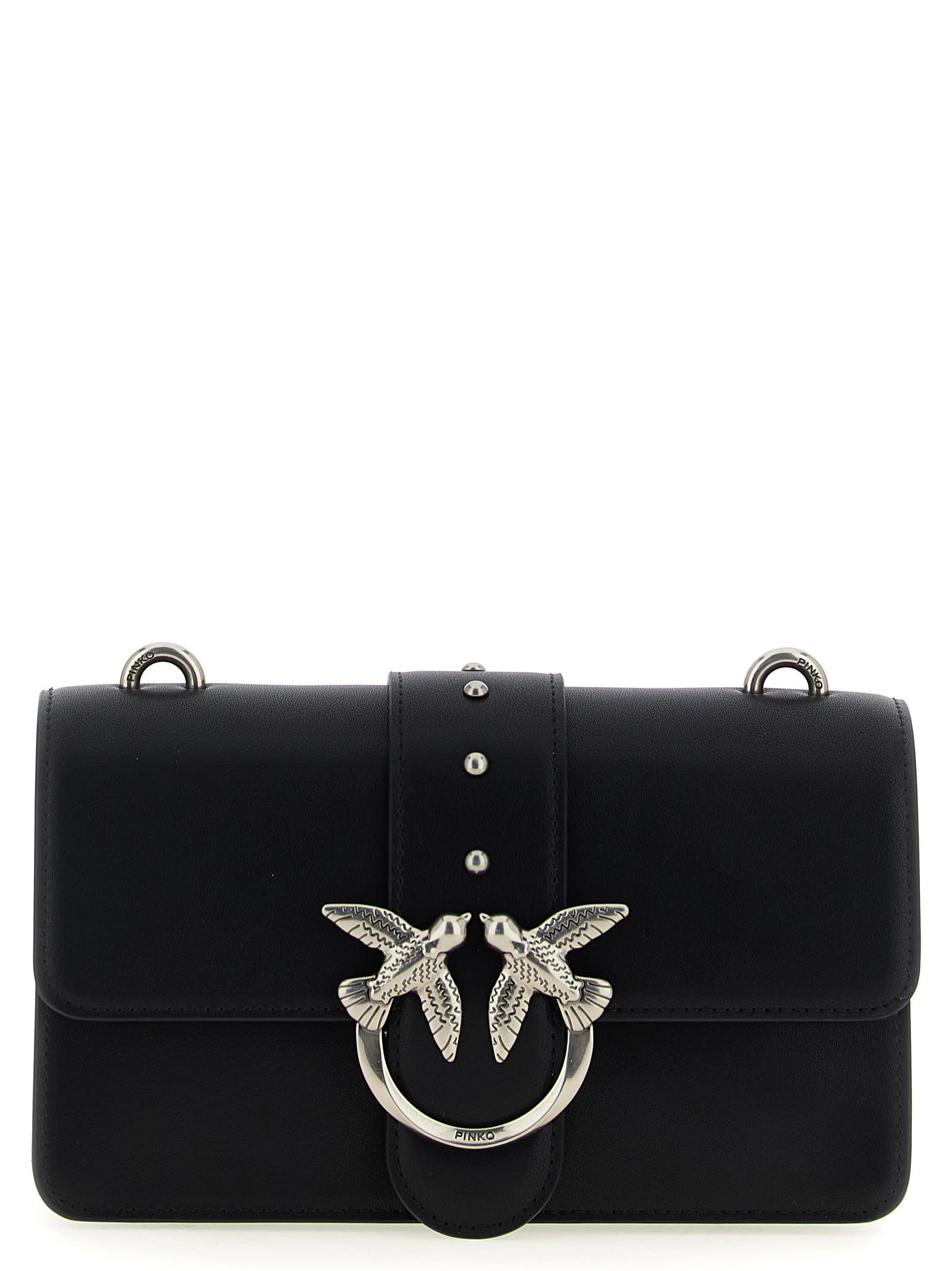 Pinko Love One Mini Crossbody Bag In Black
